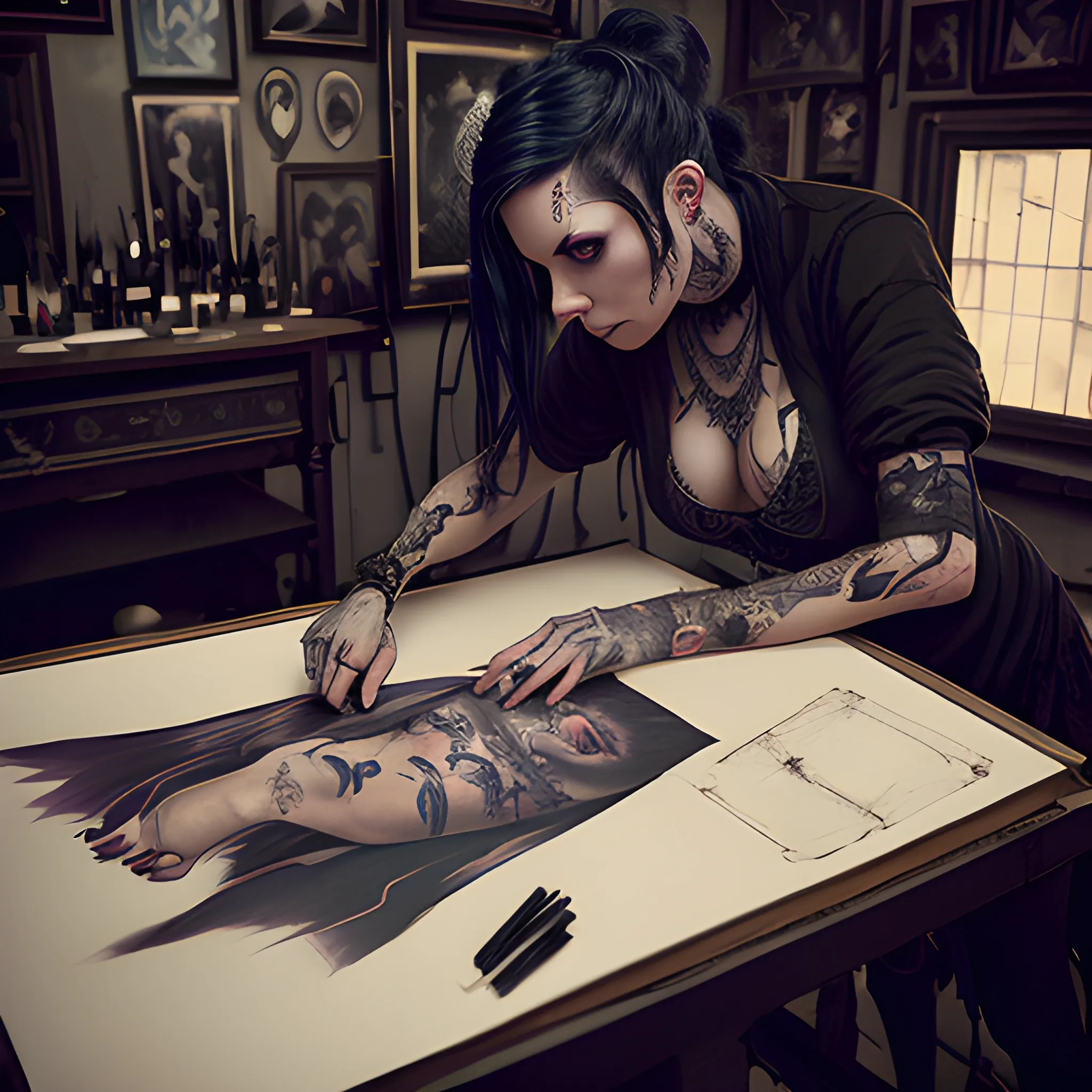 10,500+ Woman Tattoo Artist Stock Photos, Pictures & Royalty-Free Images -  iStock