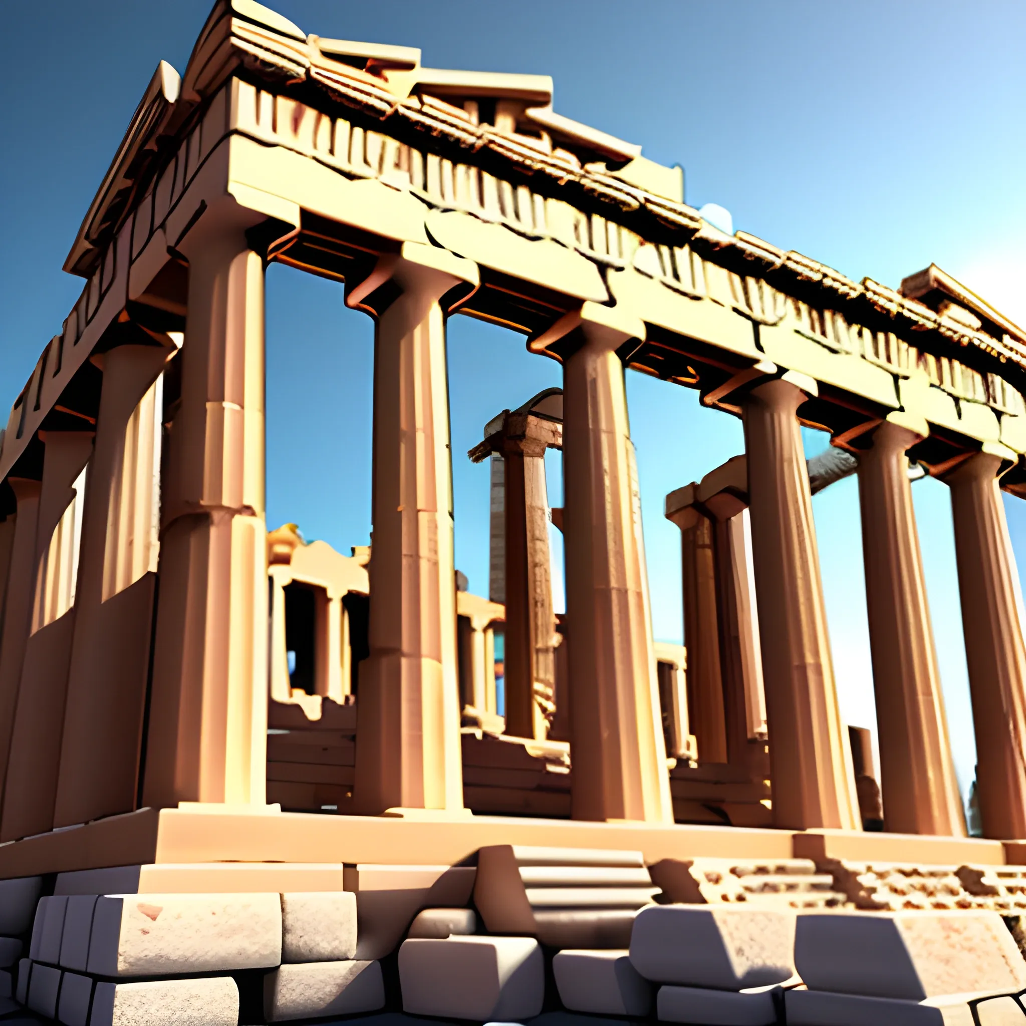 ACROPOLIS, 8K, 514X514, PERFECT STRUCTURE, 3D