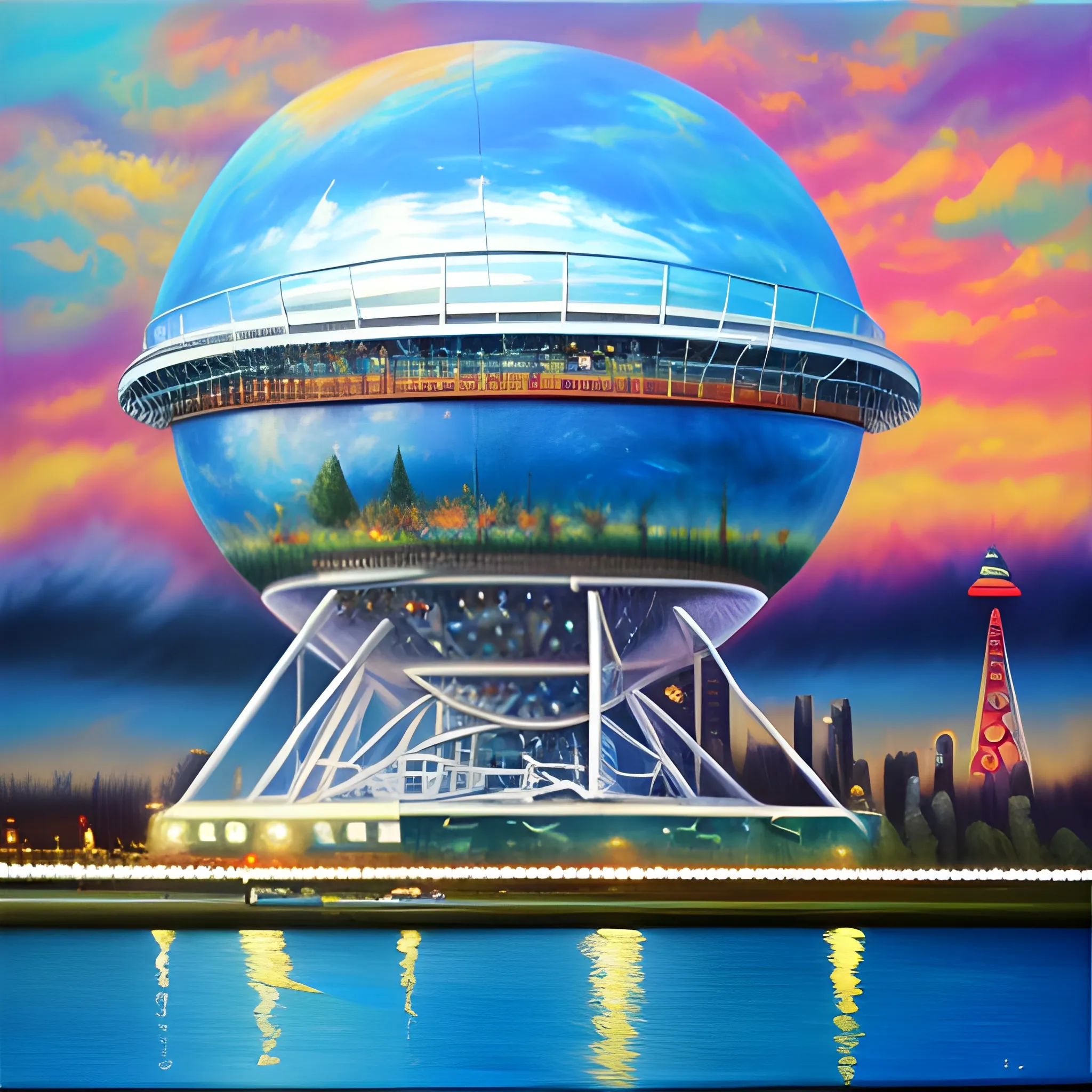 science world dream, Oil Painting
