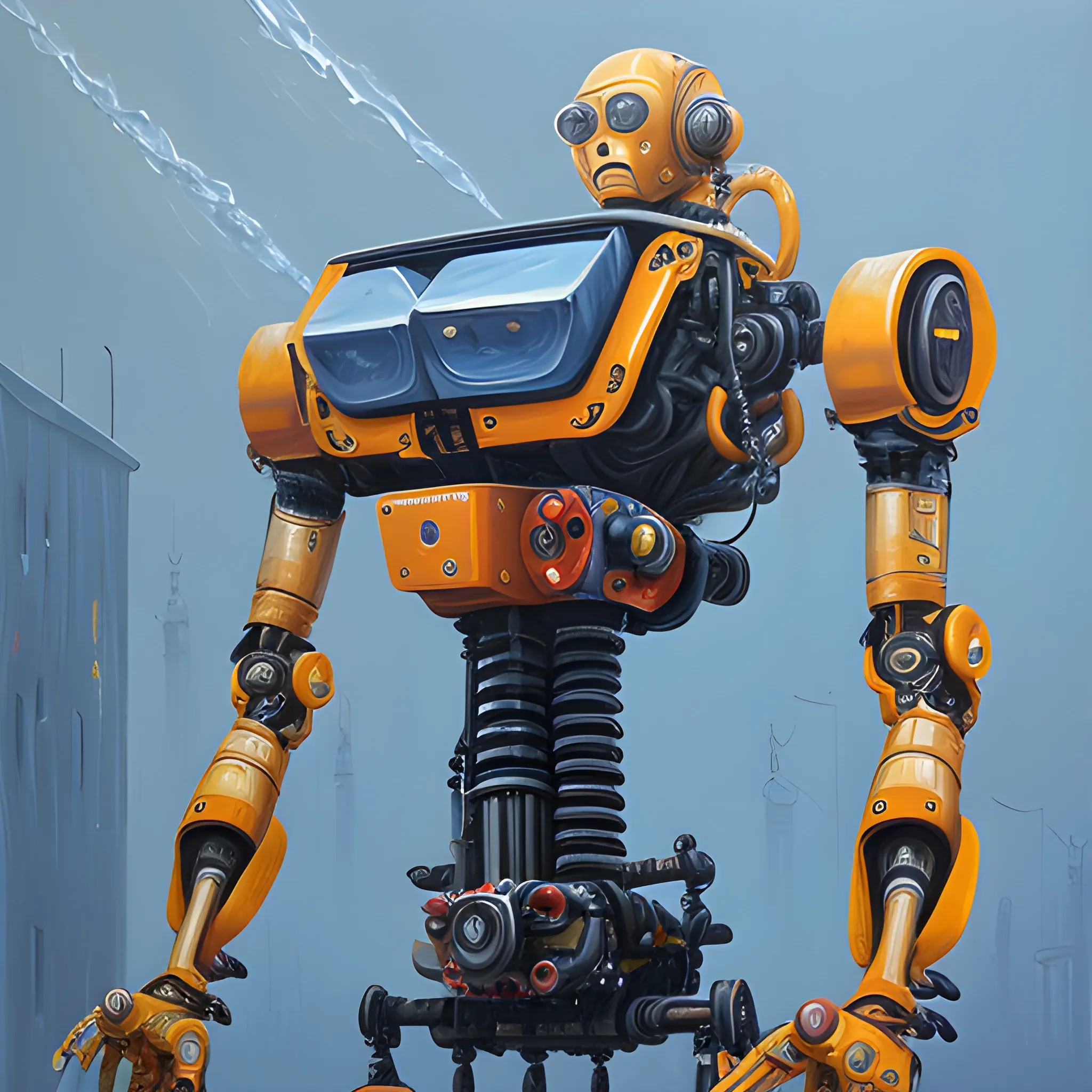 advanced robotics, Oil Painting