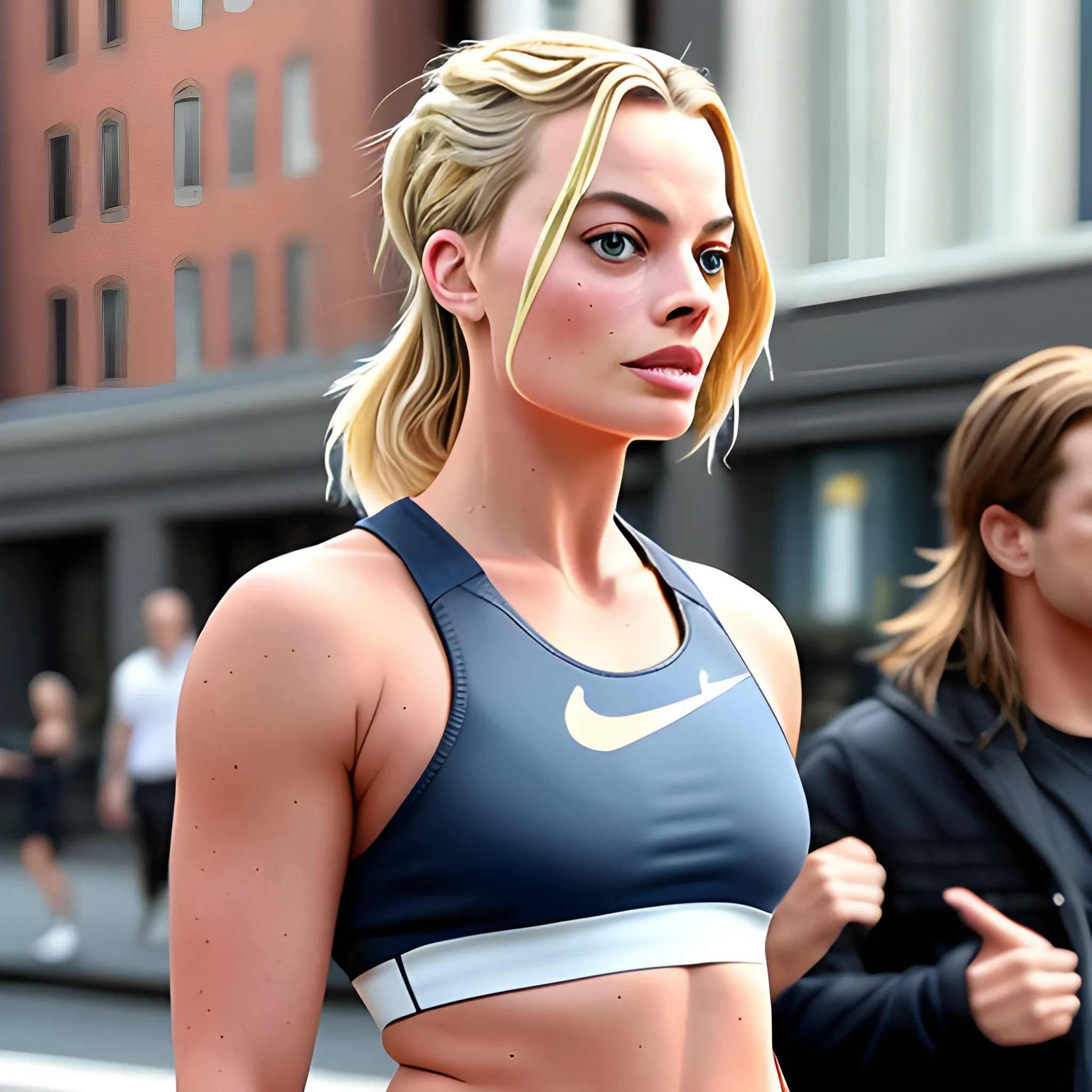 margot robbie wearing nike

