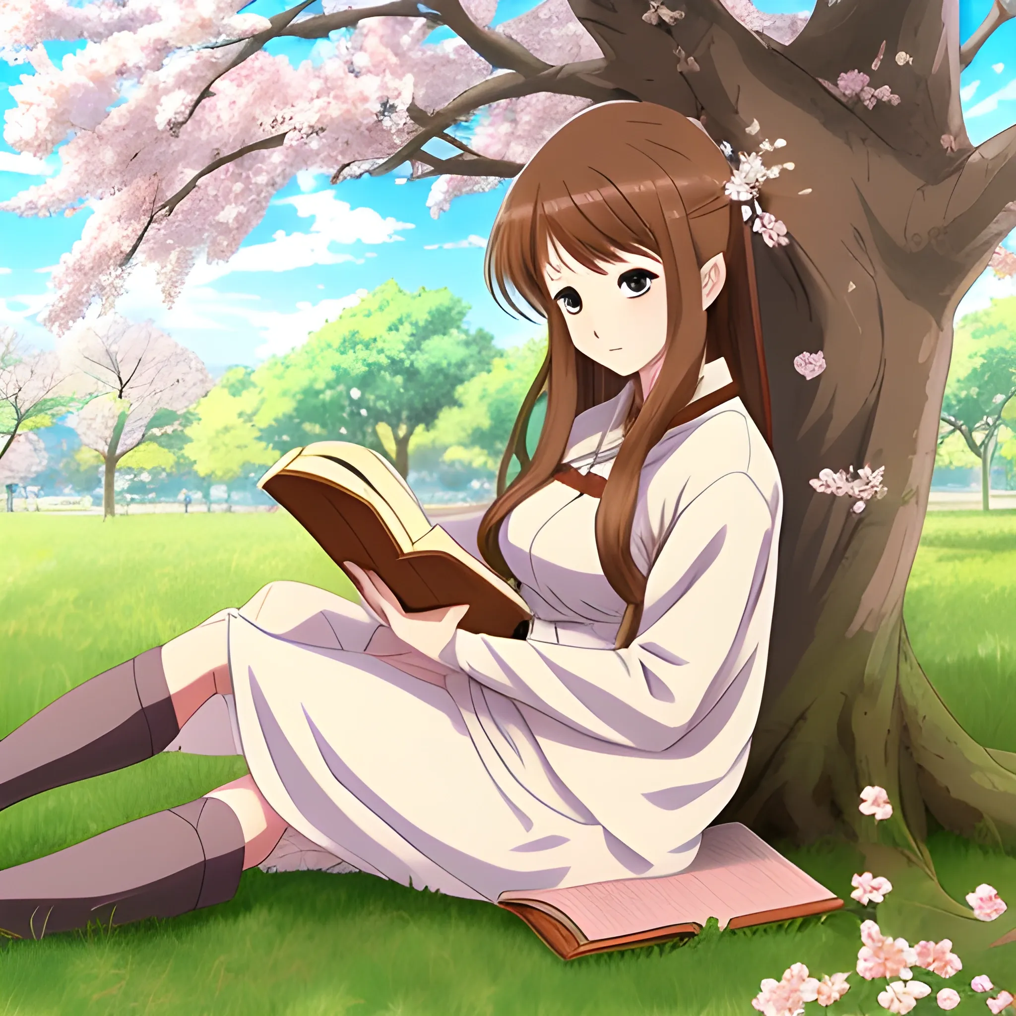 Anime girl reading - Other & Anime Background Wallpapers on Desktop Nexus  (Image 974488)