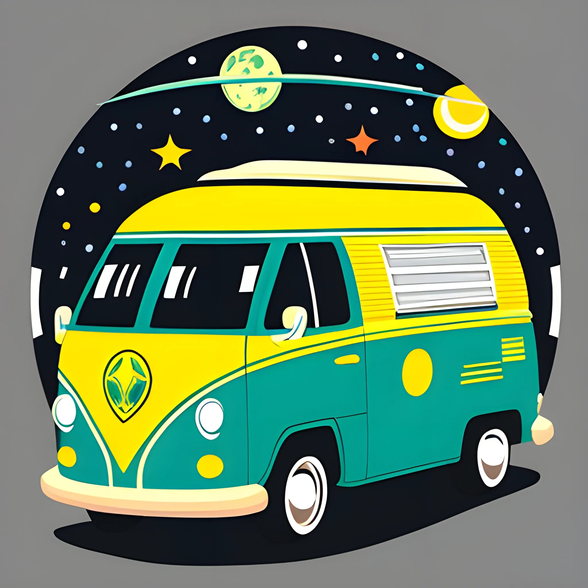 Astro van illustration 