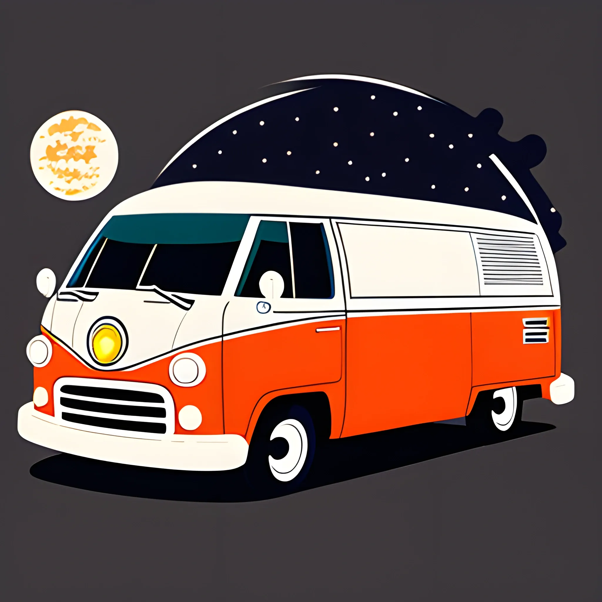 Astro van illustration 