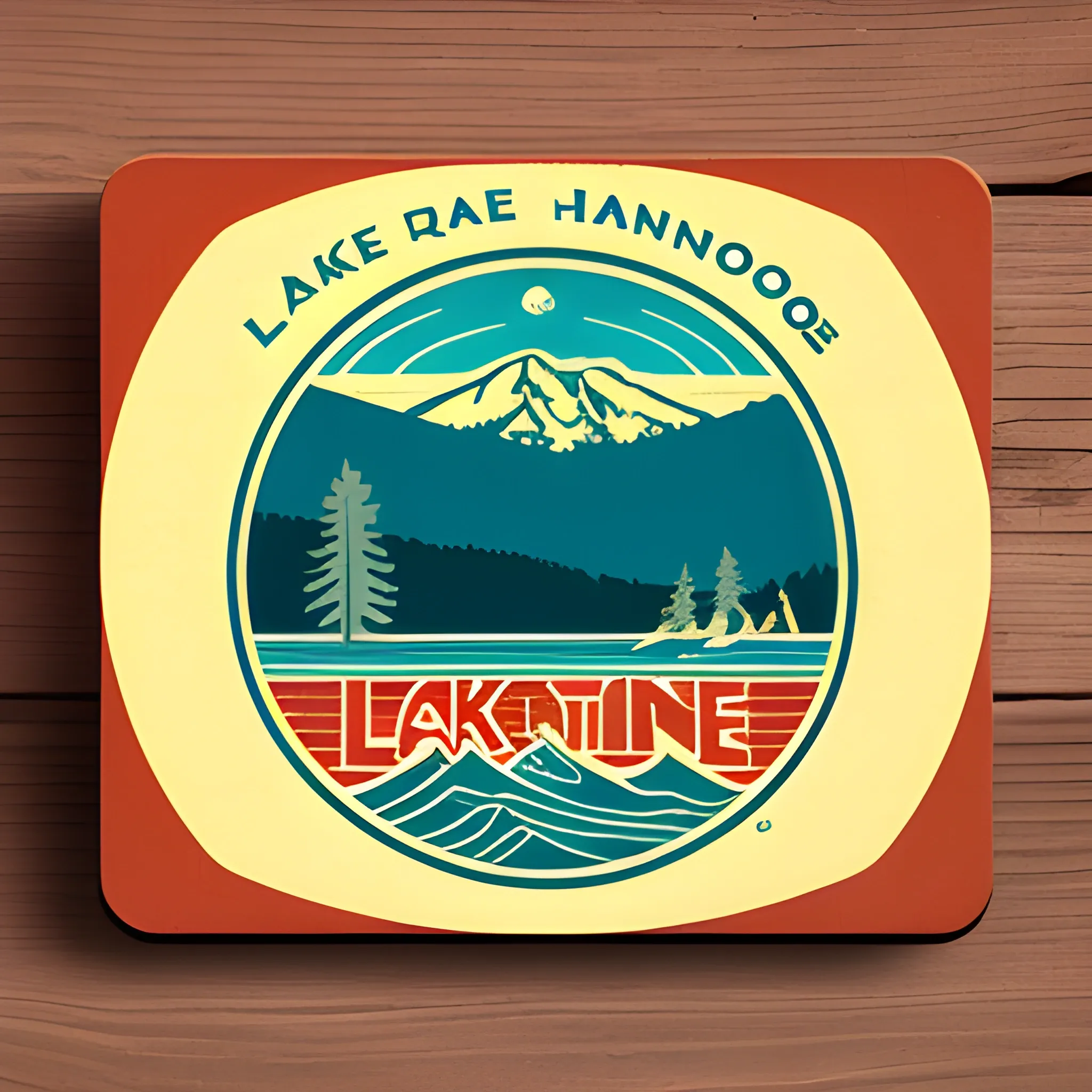 Lake Tahoe retro logo