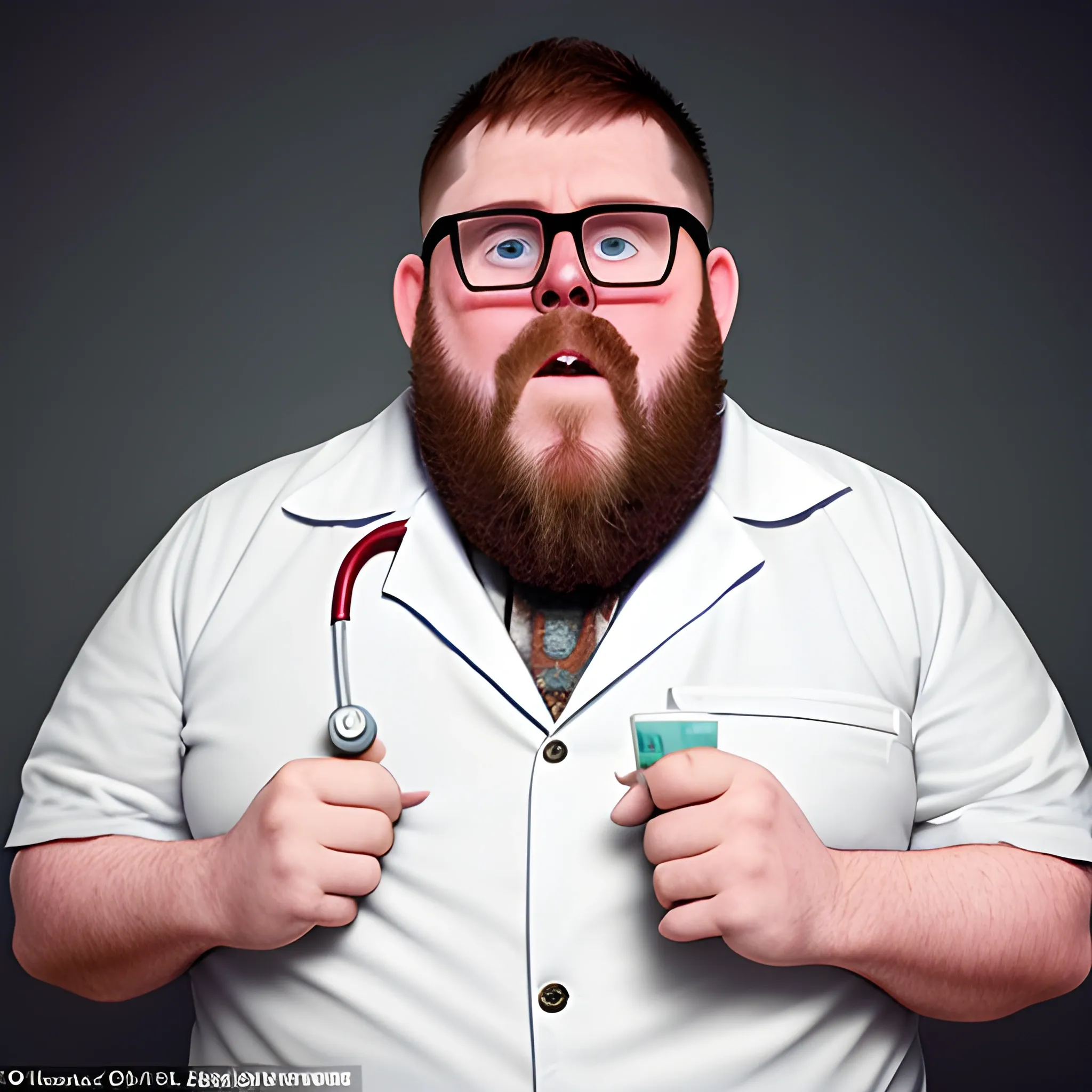 A Welshman nurse who looks like Nick Frost and is fond of sheep snorting a line of cocaine