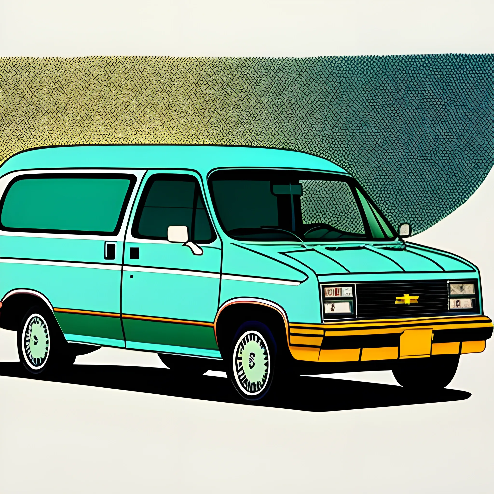 1987 Chevrolet Astro mini van illustration