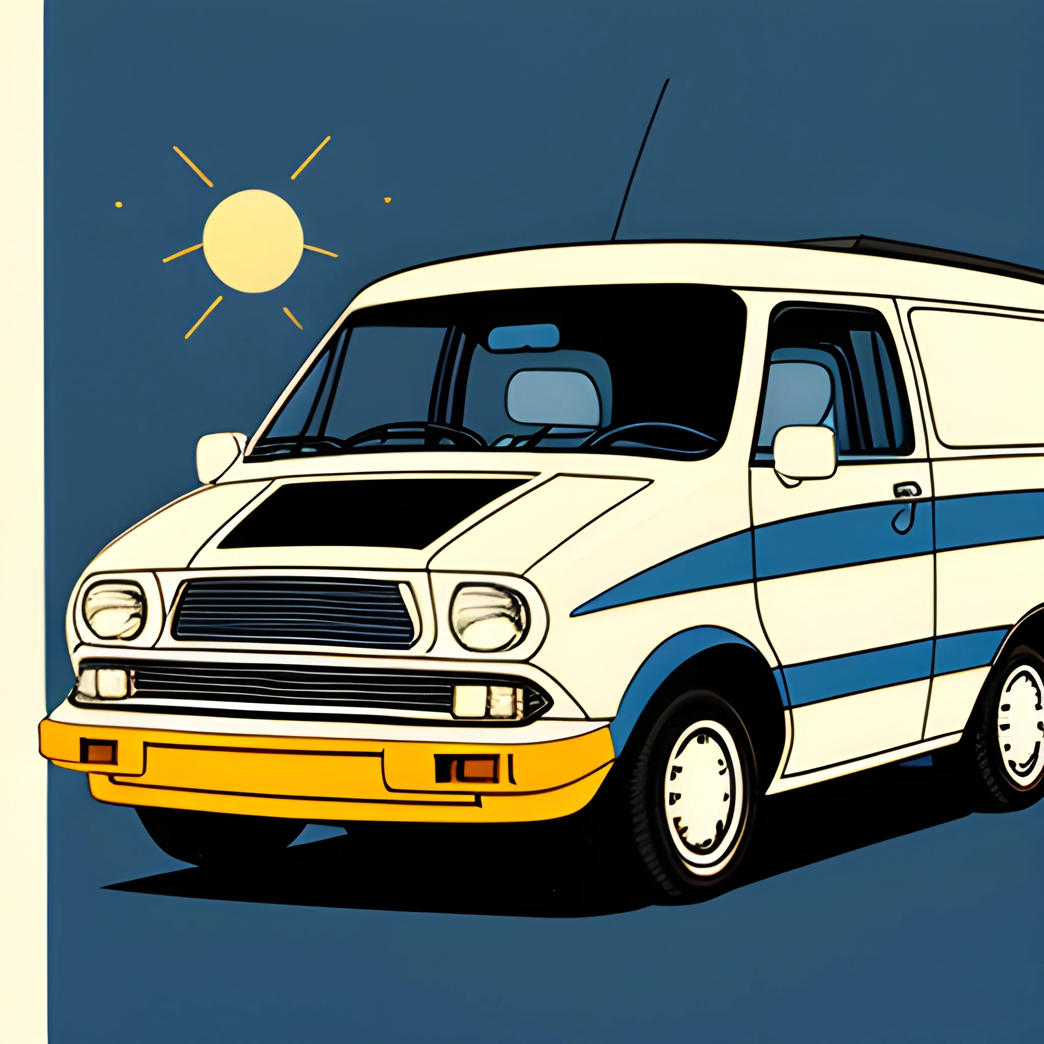 1989 Astro mini van illustration