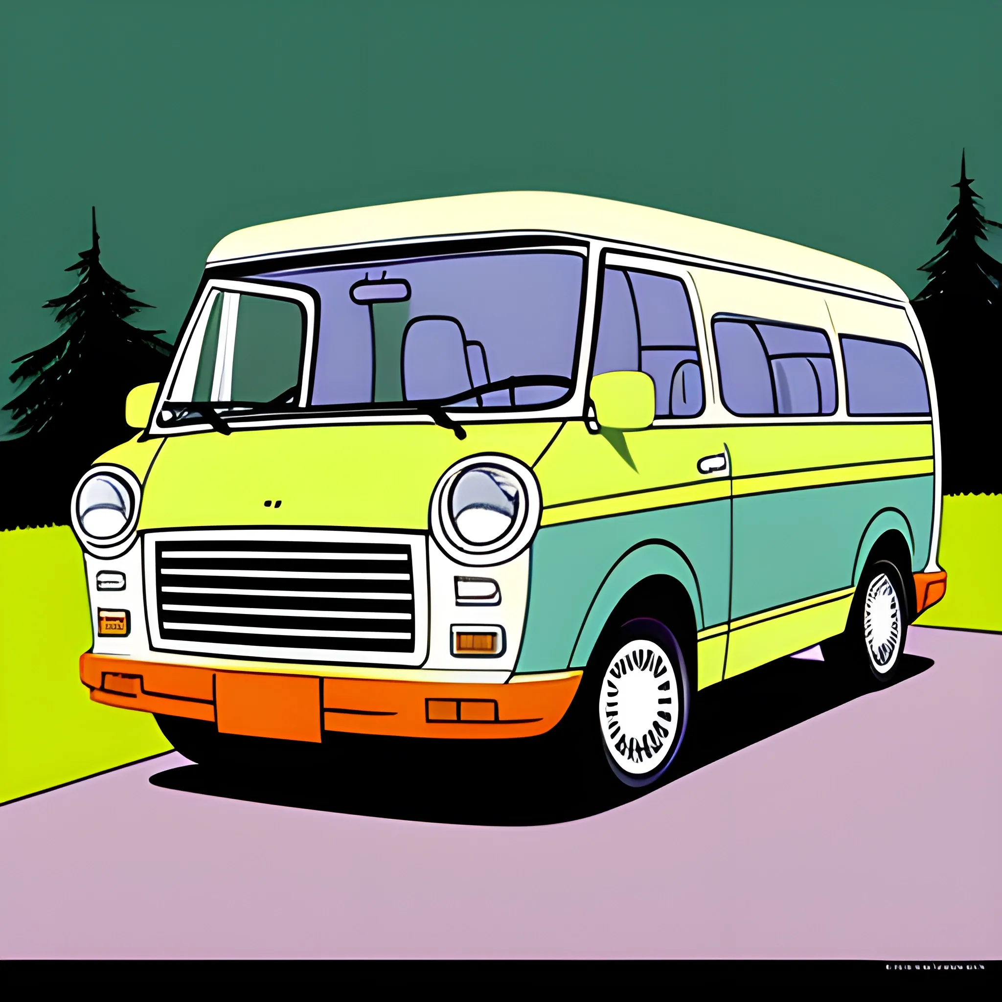 1989 Astro mini van illustration