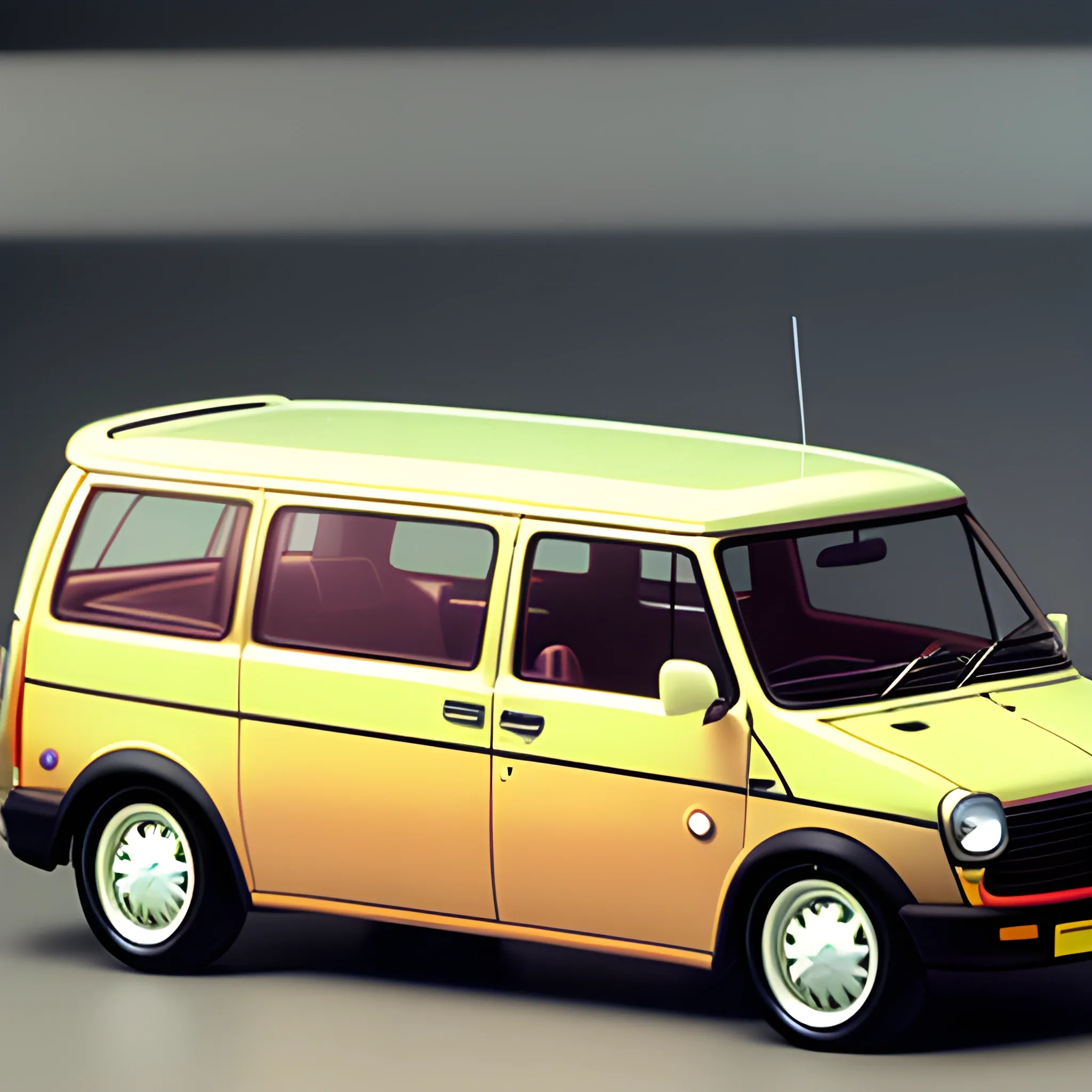 1989 Astro mini van photorealistic 