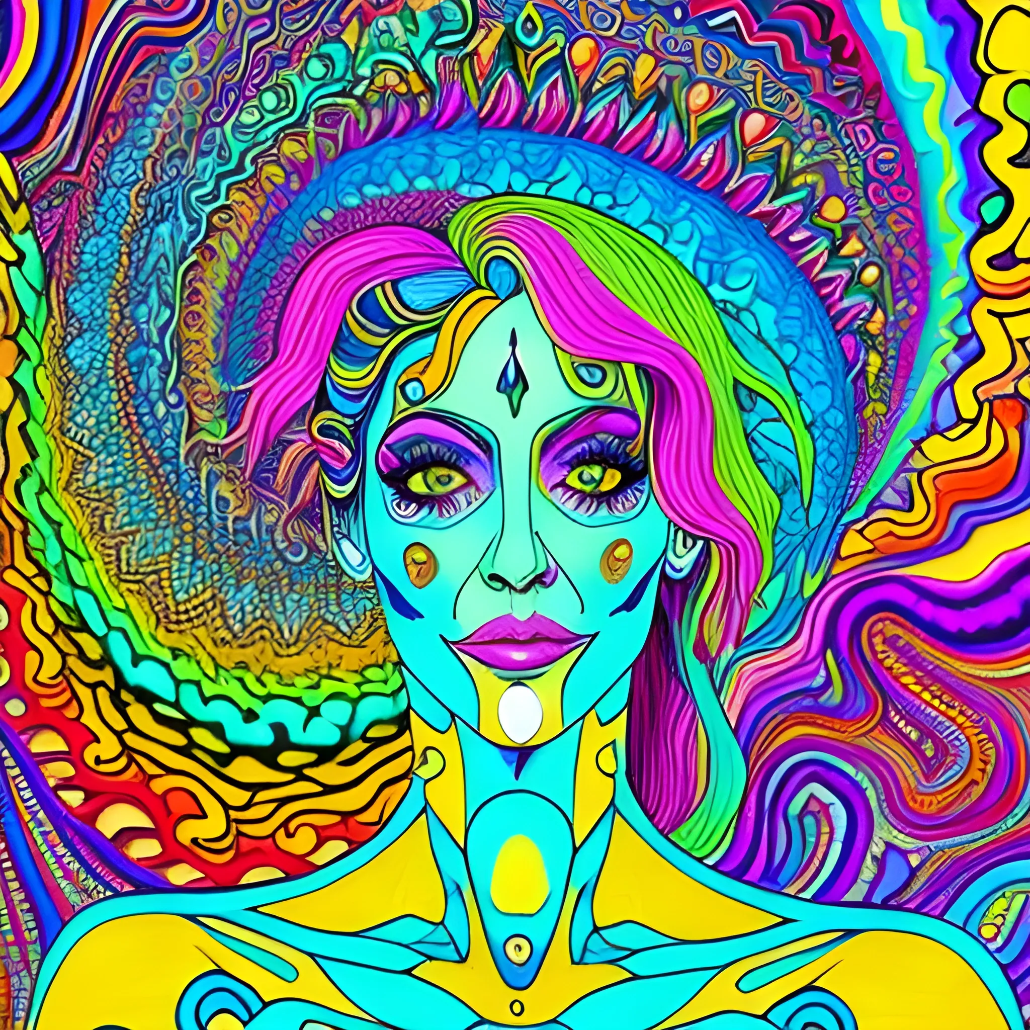 a girl, Trippy - Arthub.ai