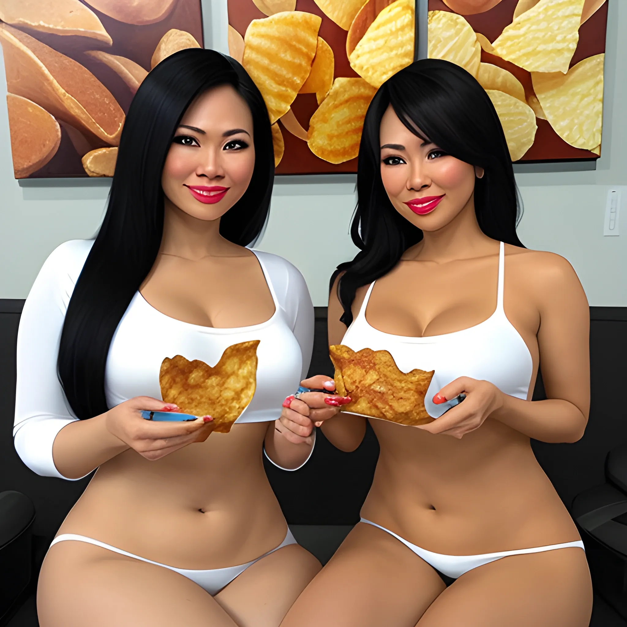 canadian painter who loves potato chips with filipino girlfriend