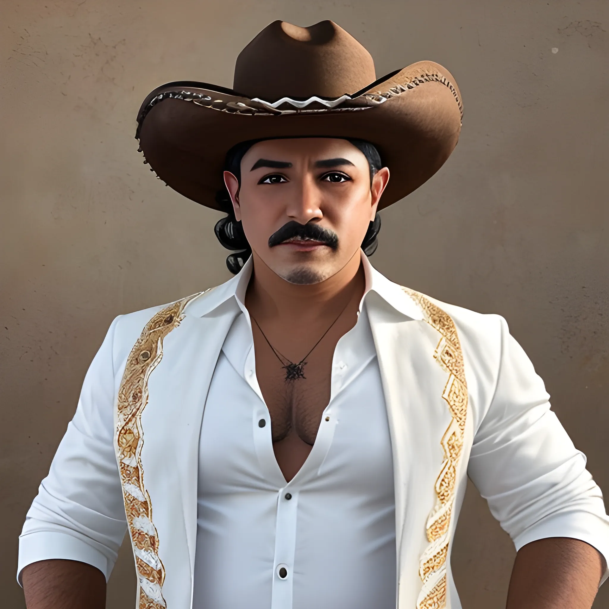 Natanael Cano con sombrero de vaquero