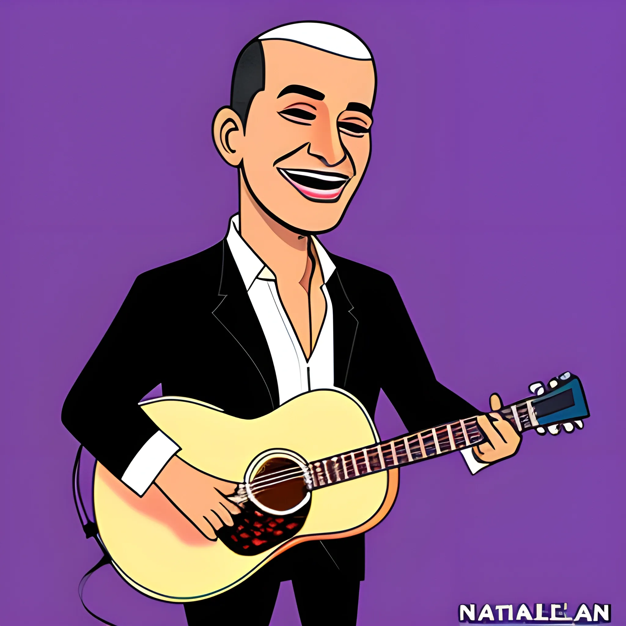 Natanael Cano cantante, Cartoon