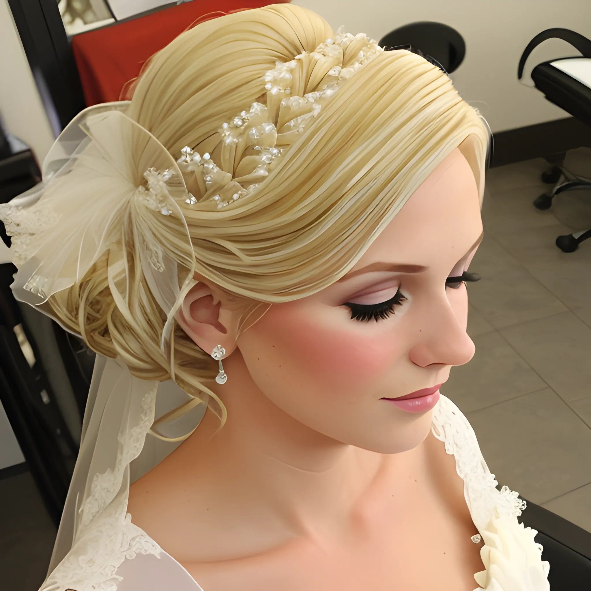 bridal blonde.