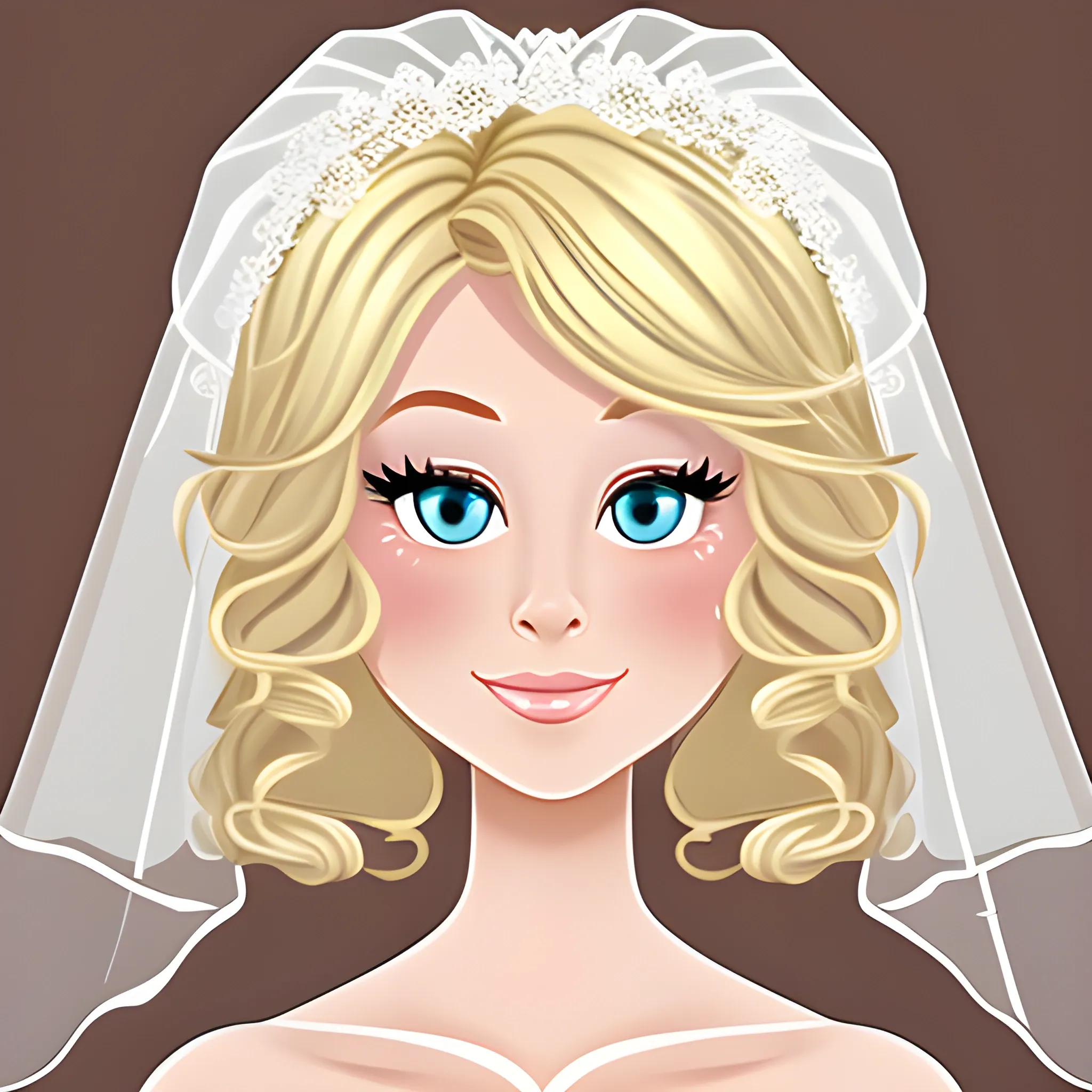 bridal blonde., Cartoon