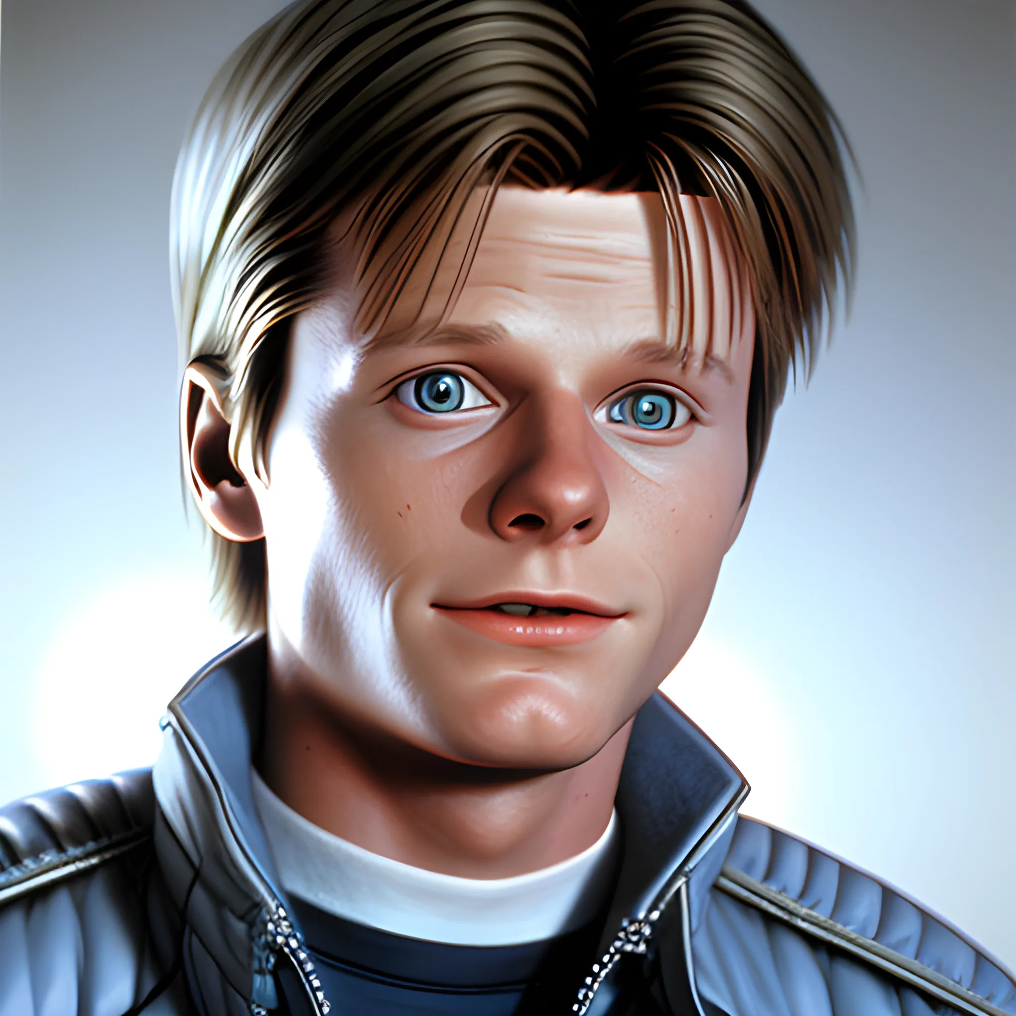 Marty mcfly photorealistic 1985