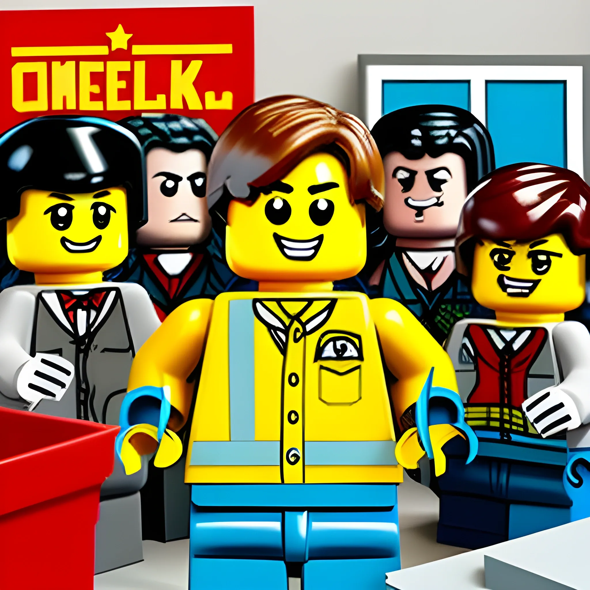 Clark Green, Lego, The Office, Cartoon