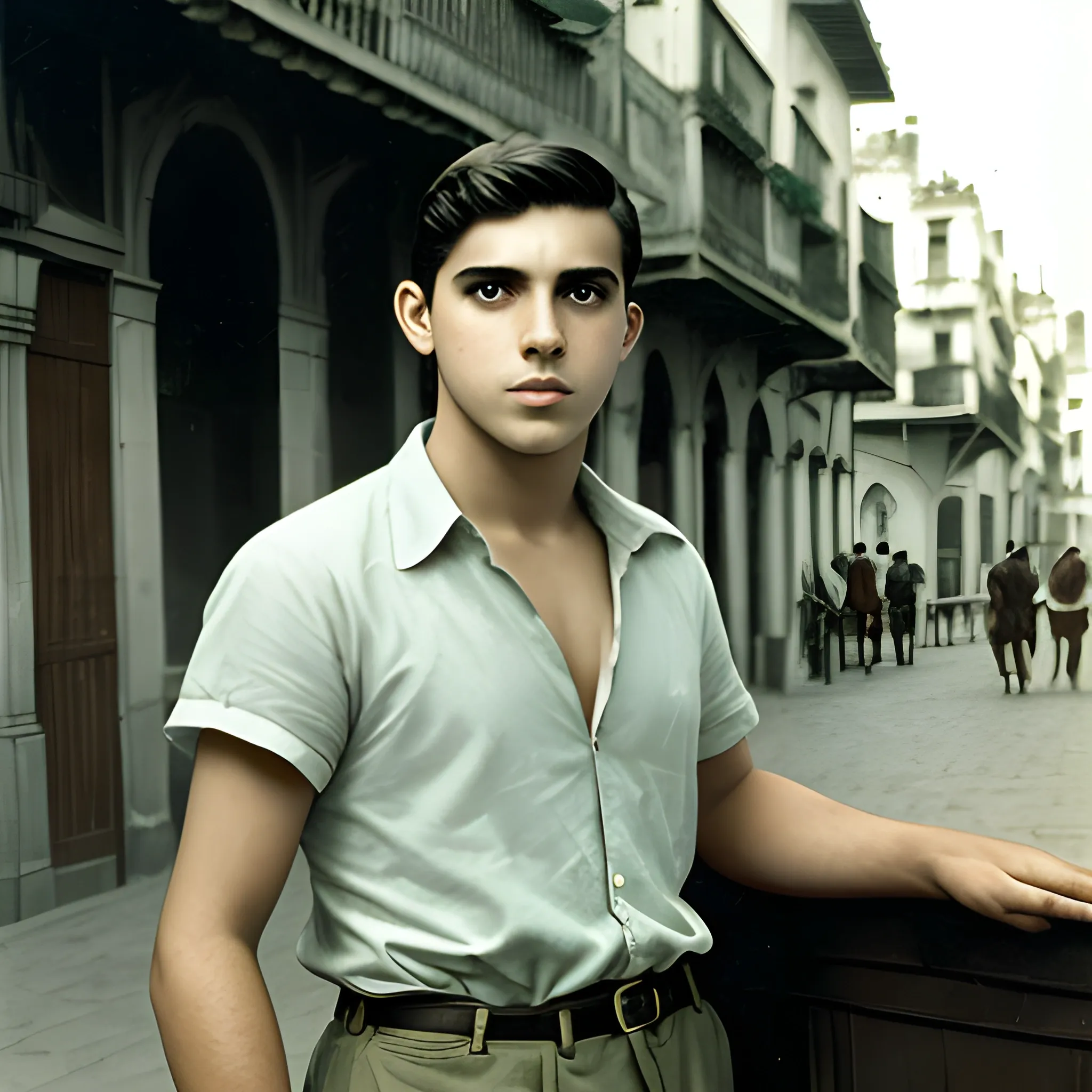 joven   largo en ciudad del siglo ii

 