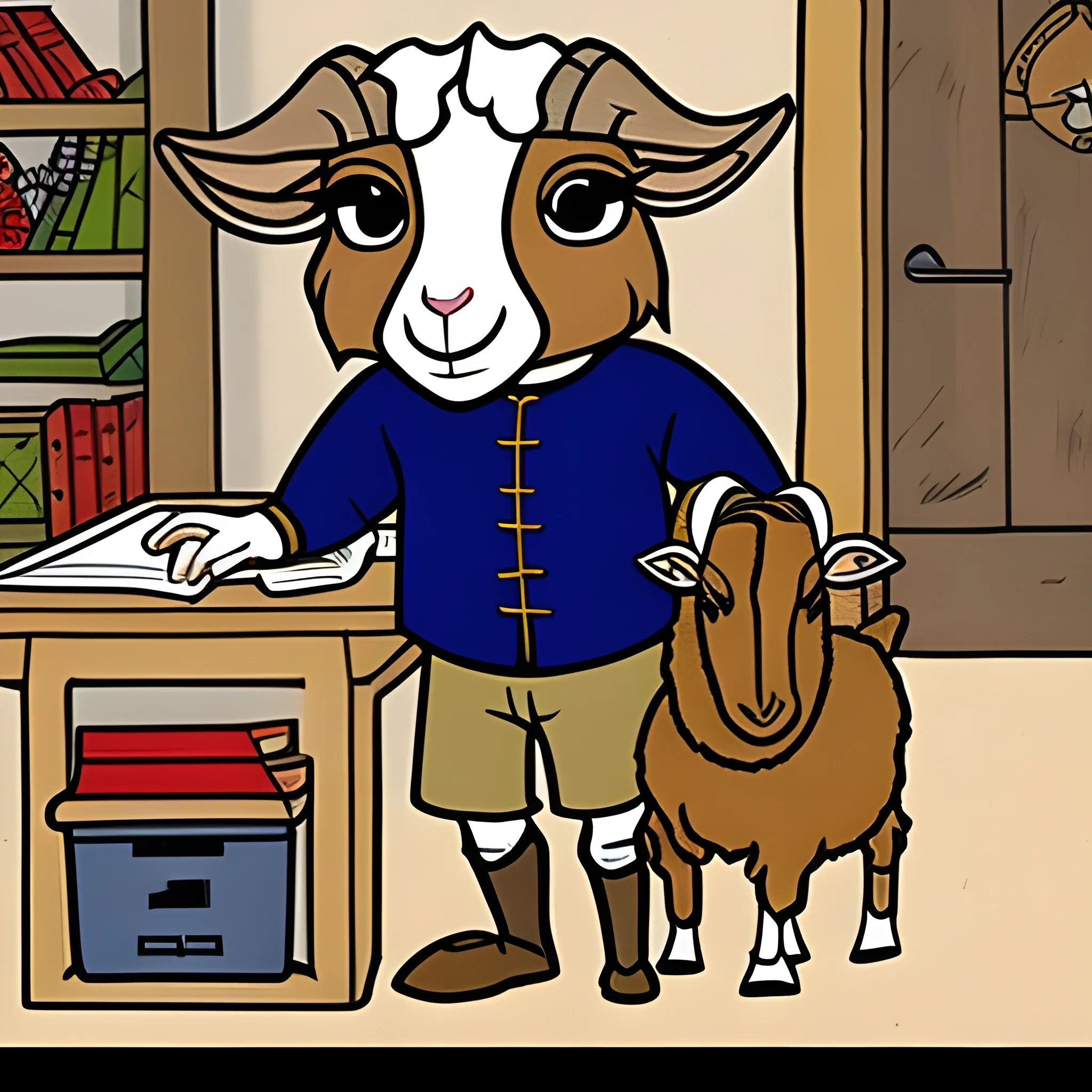 Goat, The Office, Medieval, Cartoon