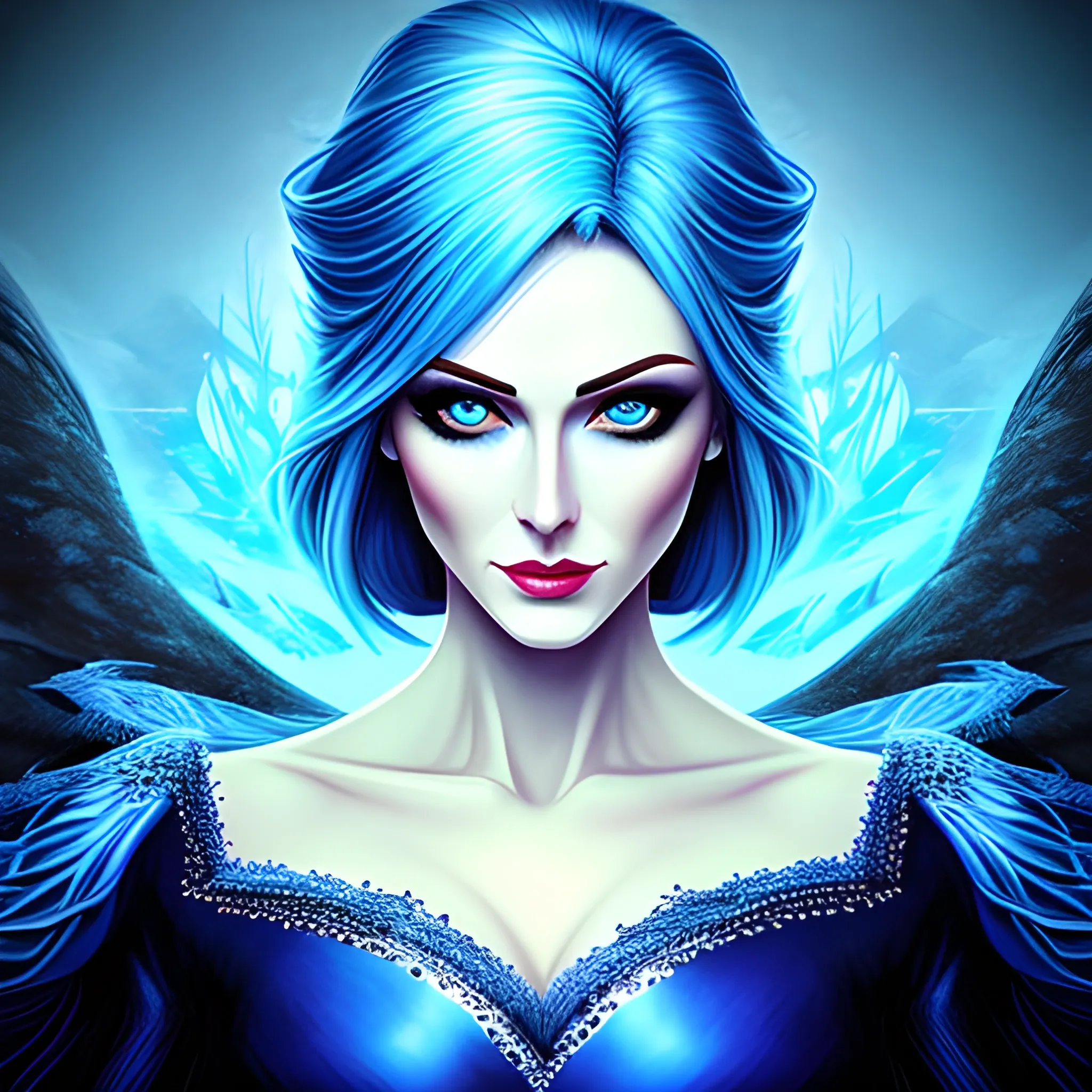 Beautiful girl with blue eyes, high detail, blue scene, hauntingly beautiful illustration stable diffusion




