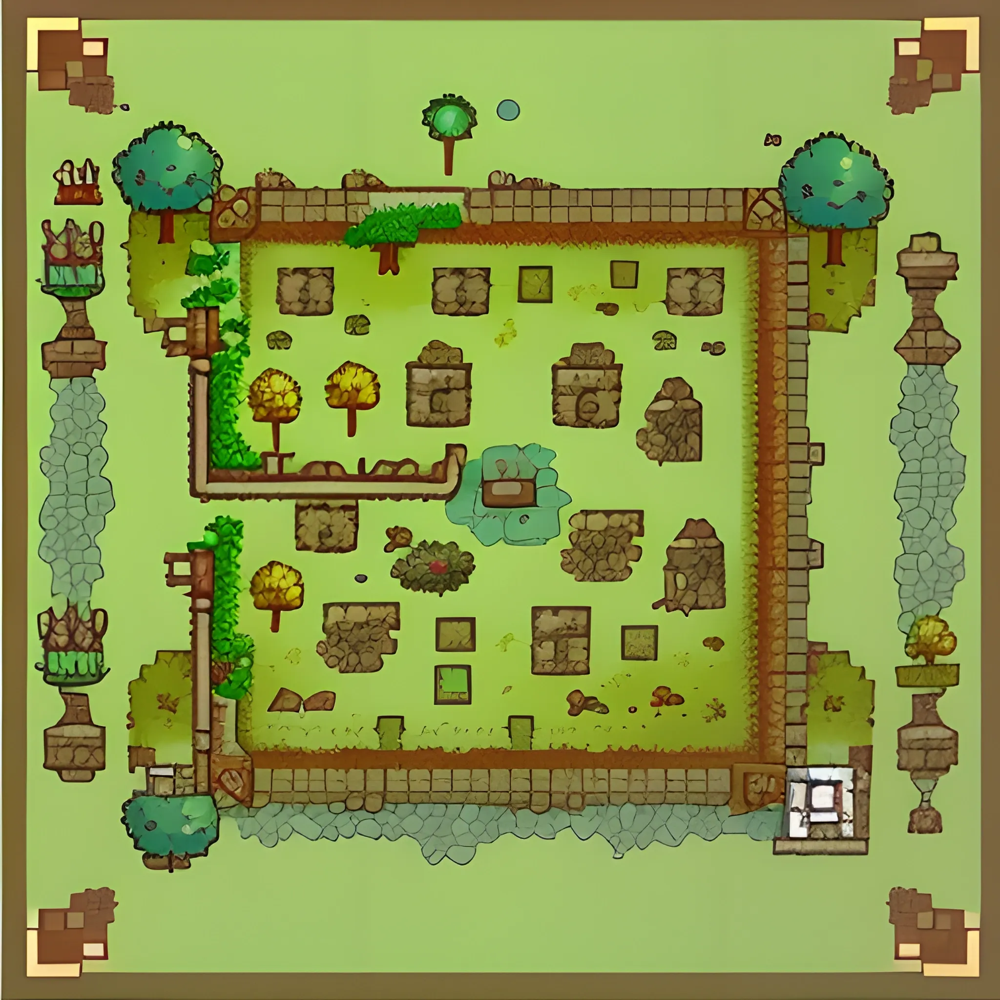tile map , forest , fantasy , platformer game genre , flat 2D