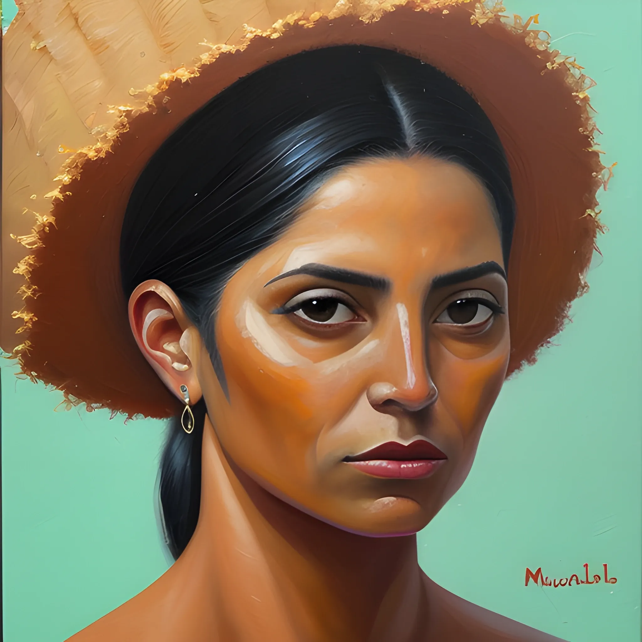 mujer maravilla, Oil Painting