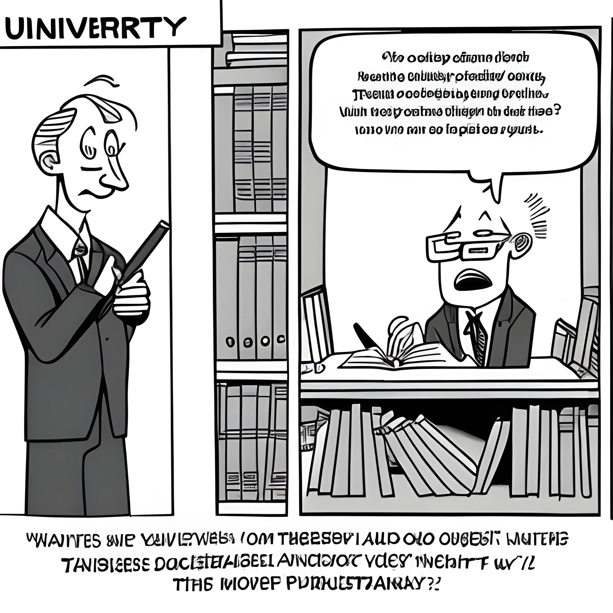 university philosophy, Cartoon