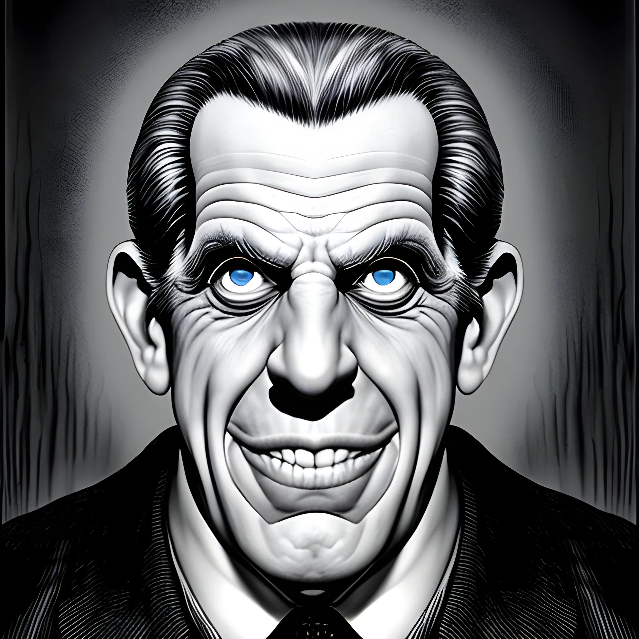 Fred gwynne as monster portrait 