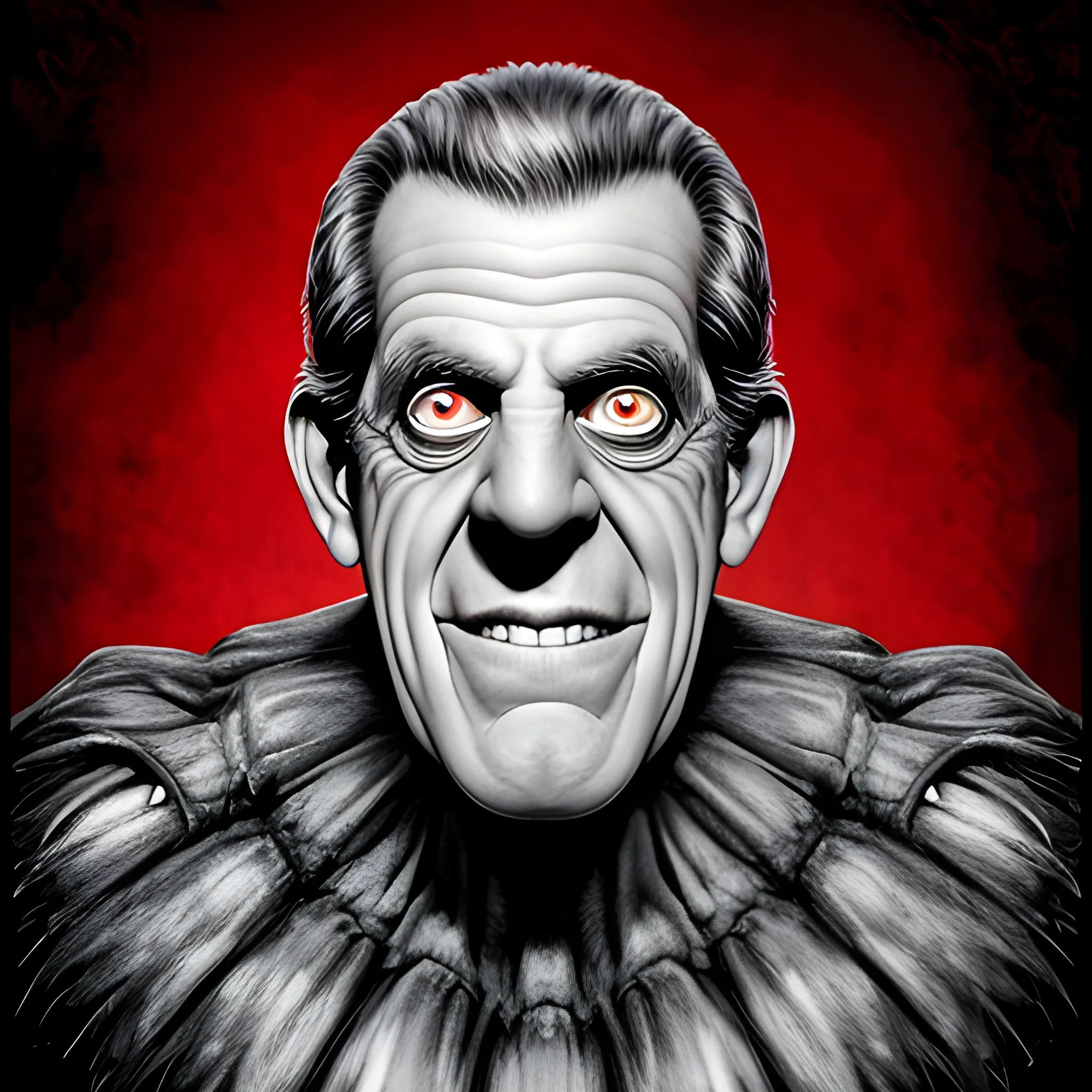 Fred gwynne as monster portrait 