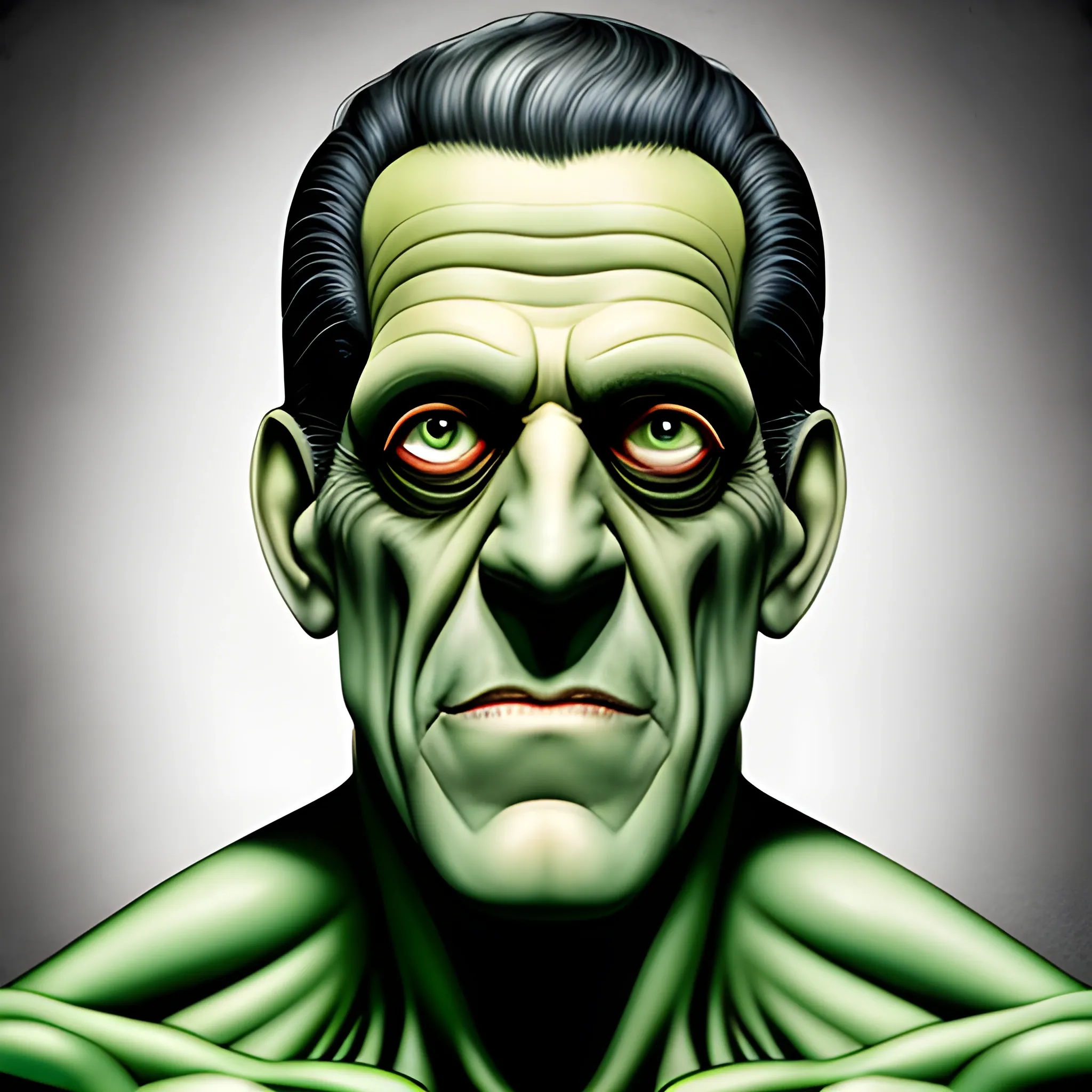 Fred gwynne young as Frankenstein portrait - Arthub.ai