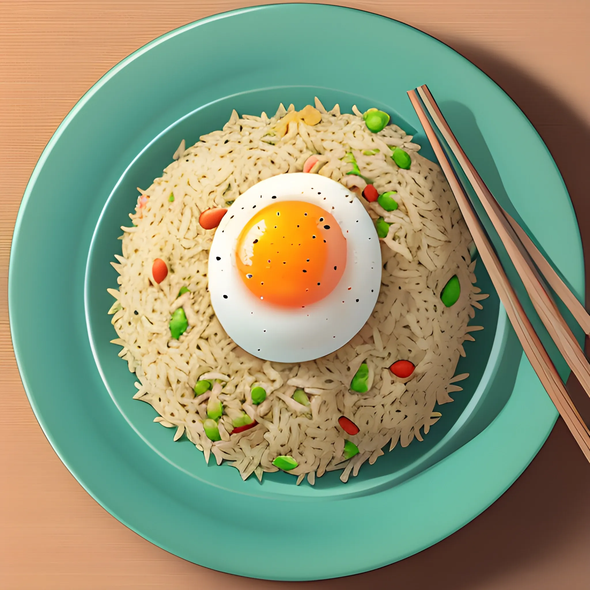 egg fried rice, realistic, soft light, - Arthub.ai