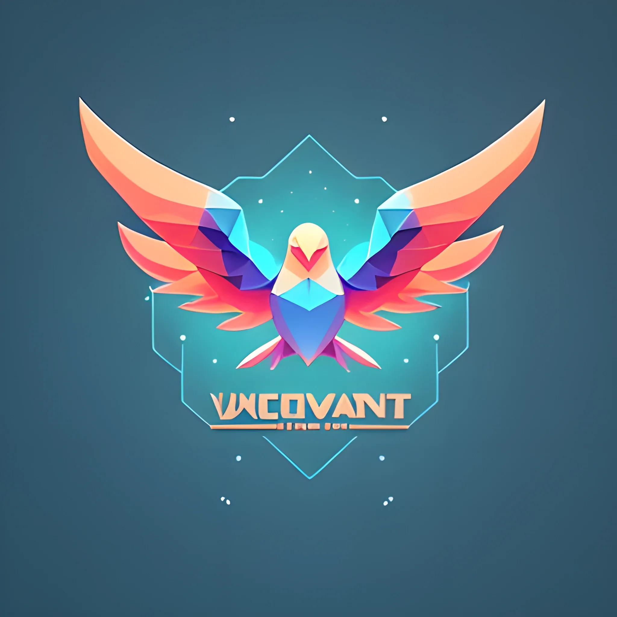 minimalist logo illustration of vector art of an phoenix, front facing, magic, sharp design, smooth, monochromatic Red color , dark magic splash, t-shirt design, in the style of Studio Ghibli, pastel tetradic colors, 3D vector art, cute and quirky, fantasy art, watercolor effect, bokeh, Adobe Illustrator, hand-drawn, digital painting, low-poly, soft lighting, bird's-eye view, isometric style, retro aesthetic, focused on the character, 4K resolution, photorealistic rendering, using Cinema 4D, from the front, logo, valorant, unreal engine , stylish, illustration, blue flames , blue fire, pixelized, oil paint, 3D