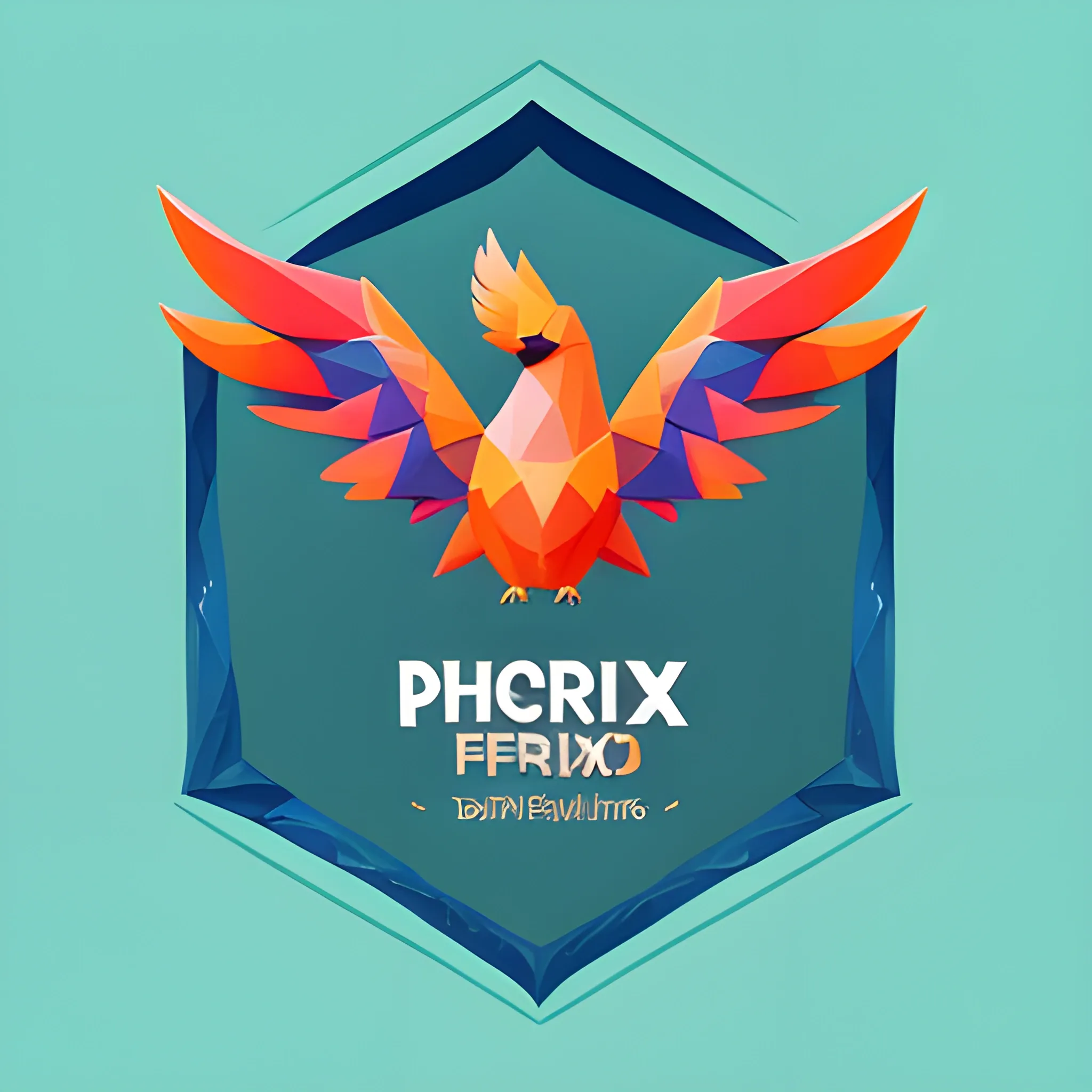 minimalist logo illustration of vector art of an phoenix, front facing, magic, sharp design, smooth, monochromatic Red color , dark magic splash, t-shirt design, in the style of Studio Ghibli, pastel tetradic colors, 3D vector art, cute and quirky, fantasy art, watercolor effect, bokeh, Adobe Illustrator, hand-drawn, digital painting, low-poly, soft lighting, bird's-eye view, isometric style, retro aesthetic, focused on the character, 4K resolution, photorealistic rendering, using Cinema 4D, from the front, logo, valorant, unreal engine , stylish, illustration, blue flames , blue fire, pixelized, oil paint, 3D