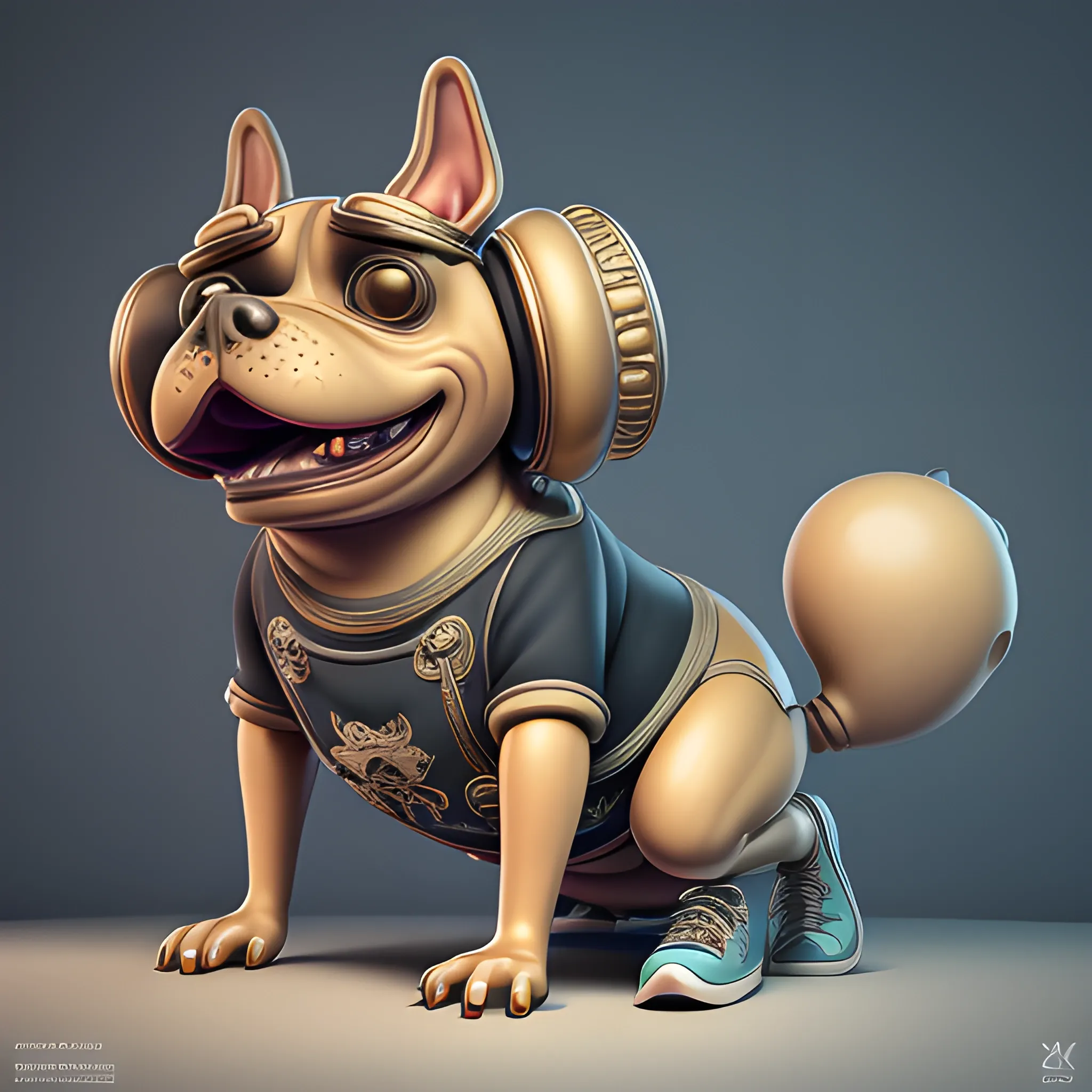 art by Jarosław Jaśnikowski, portrait, 3D Rendering, behance, intricate details, thick hip hop cartoon of adorable anthropomorphic stupid dog wearing sneakers, Meek Bob hairstyle, Relieving, extremely detailed CG Unity 8k wallpaper, (high quality) , (detailed) , (masterpiece) , (best quality) , (highres) , (extremely detailed) , (8k) , (NSFW:0.5) , (ultra detailed)