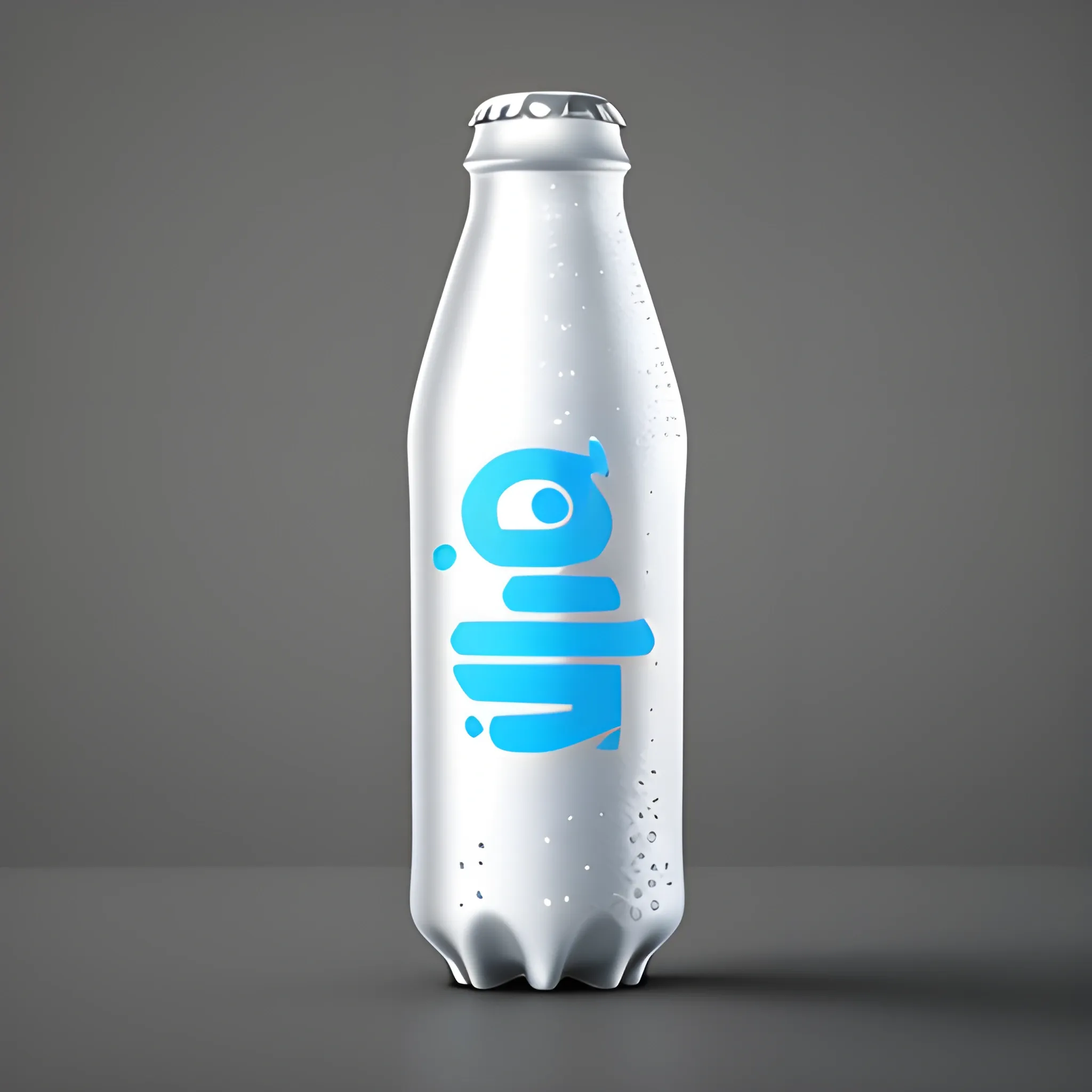 A carbonated beverage name of beverage: EcoFizz. The bottle has a modern and attractive design The bottle have an ergonomic shape for a comfortable grip and would be available in different sizes to meet consumers' needs. Realistic, person drink the beverage

, 3D