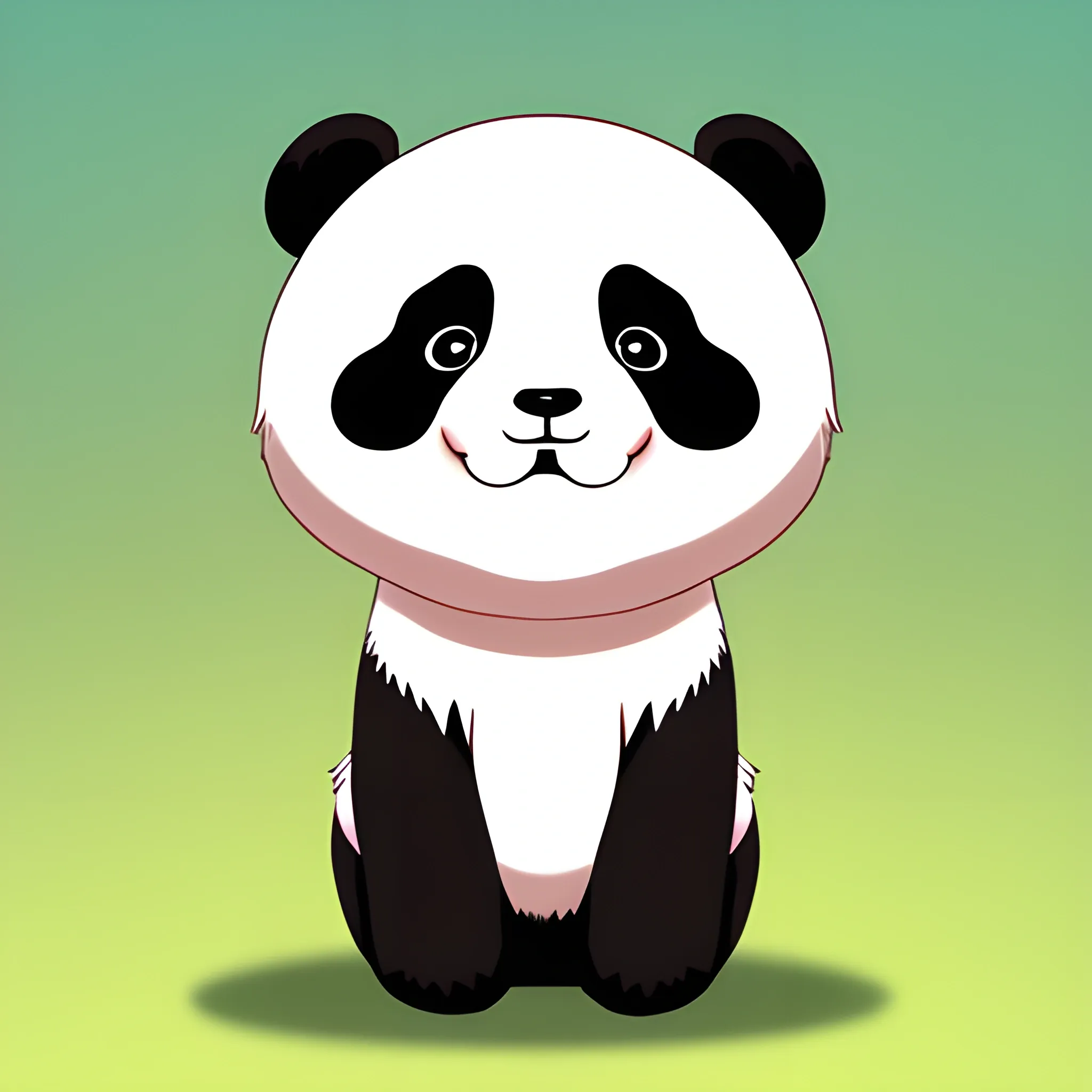 cute panda, anime