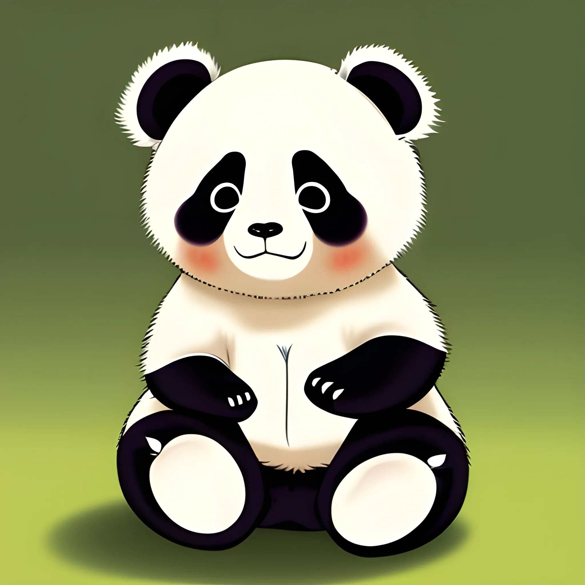cute panda, japanese anime