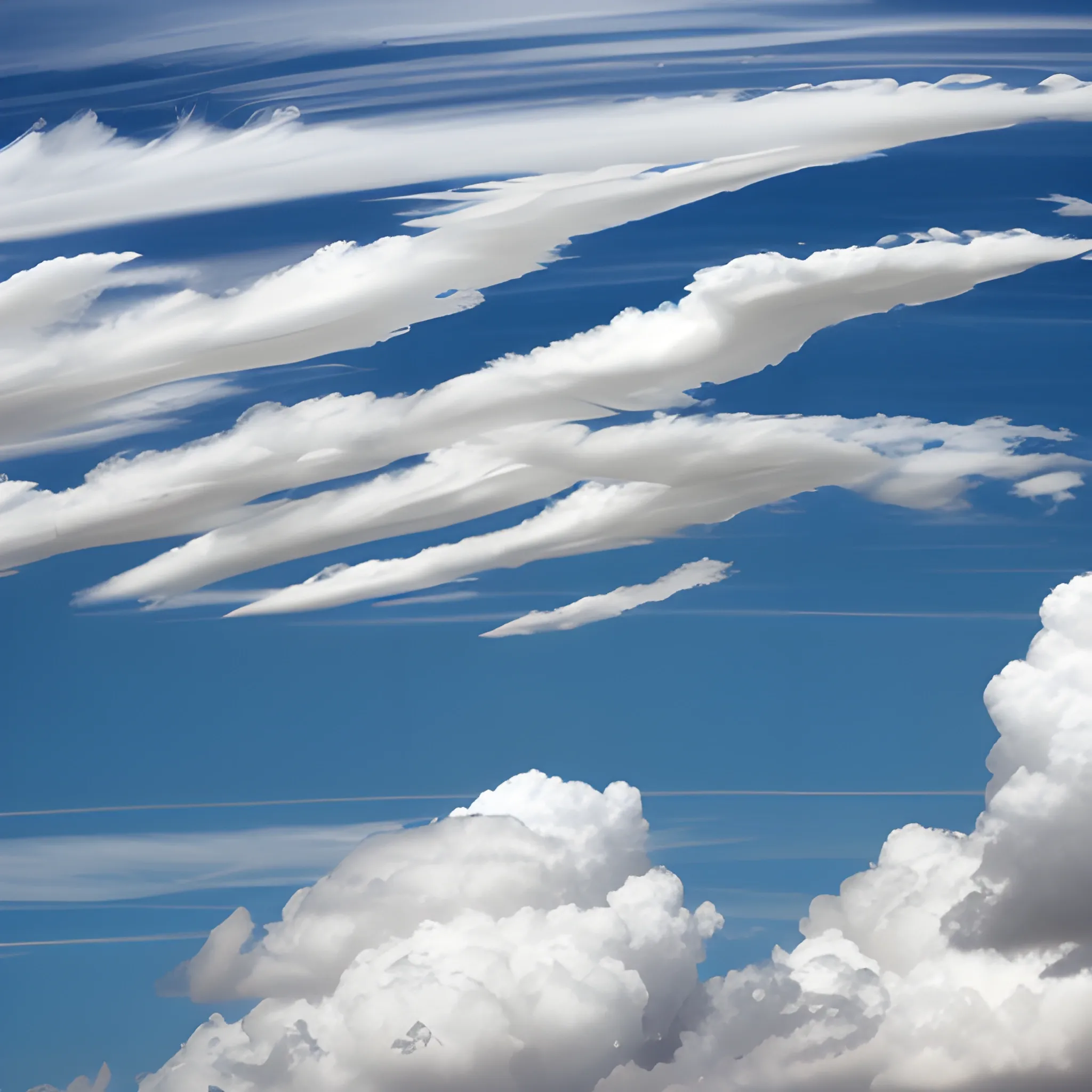 Formación de nubes en el cielo