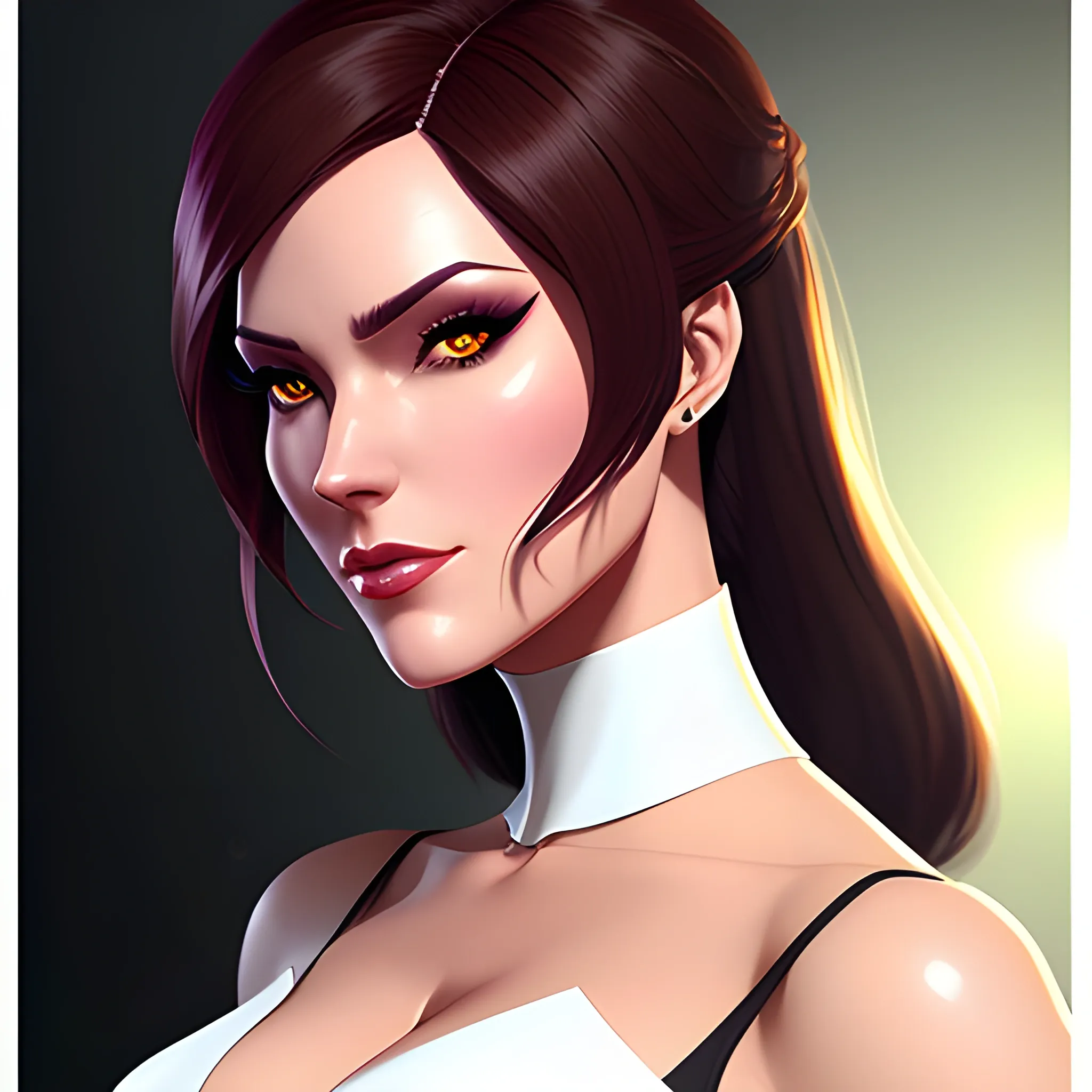 arcane style, Posh girl. concept art by artgerm, wlop, kuvshinov. cell shaded. cinematic