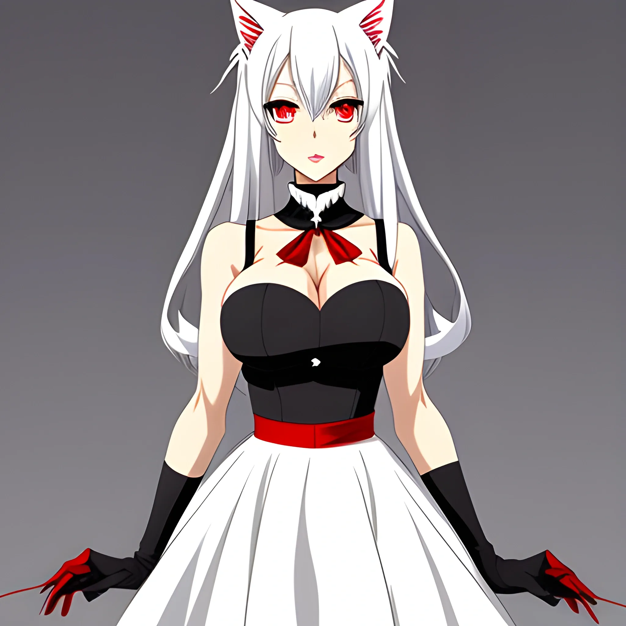 Anime Cat Girl Twins HD Png Download  500x7291101431  PngFind