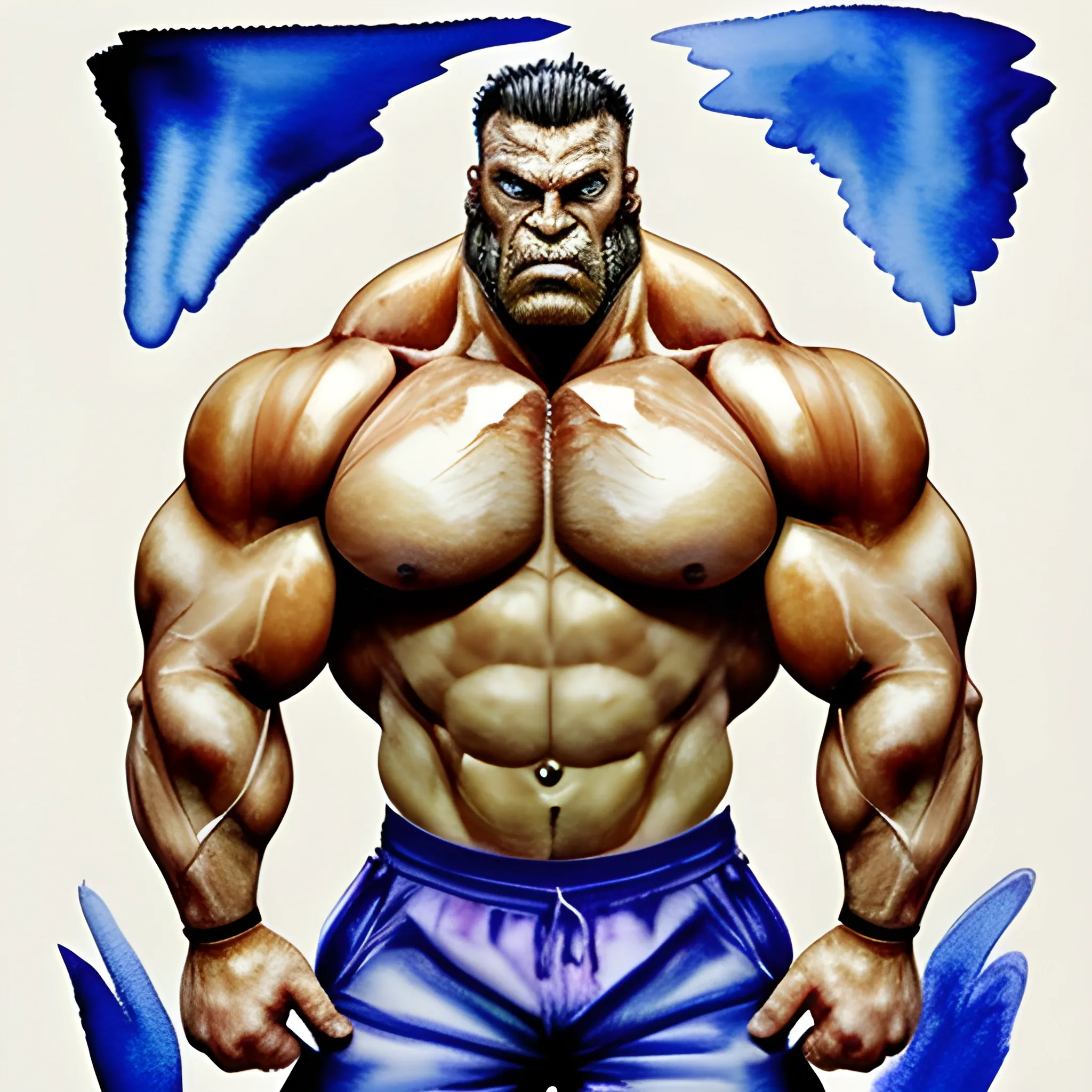 Brute Muscular Monste Man. muscle big, morphed muscle .man muscl ...