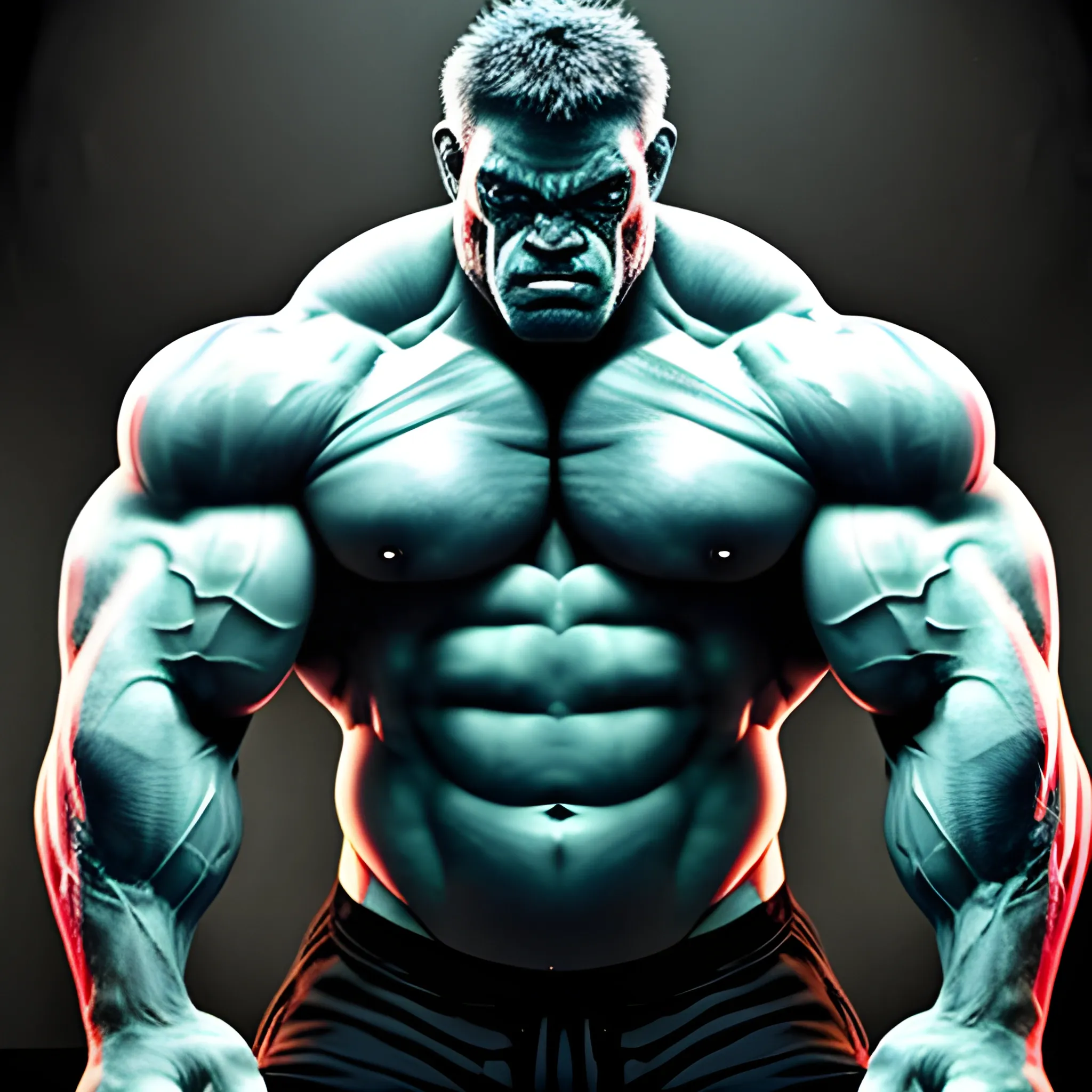 Brute Muscular Monste Man. muscle big, morphed muscle .man muscles morph, , Trippy