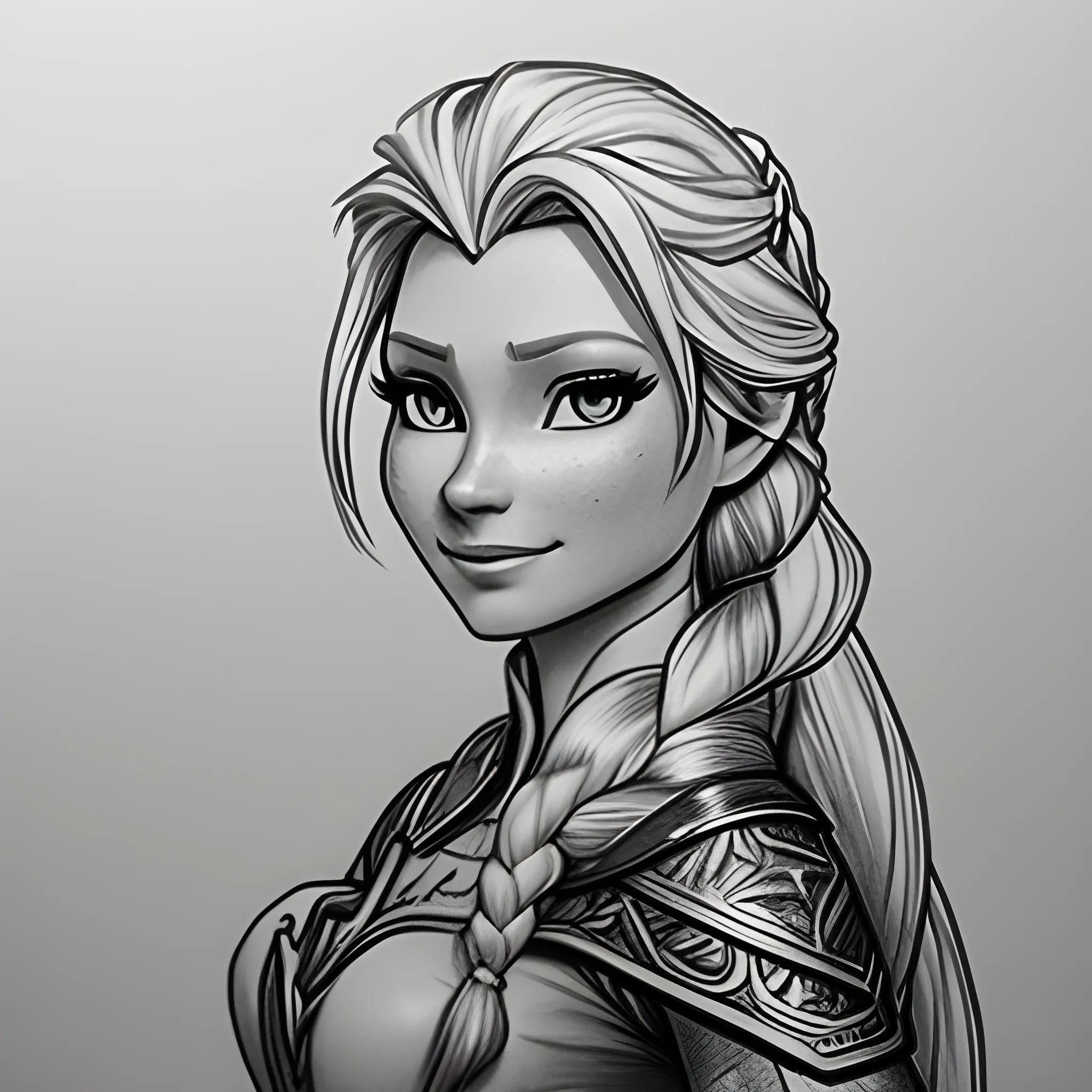 Elsa of arendale, adult , Pencil Sketch