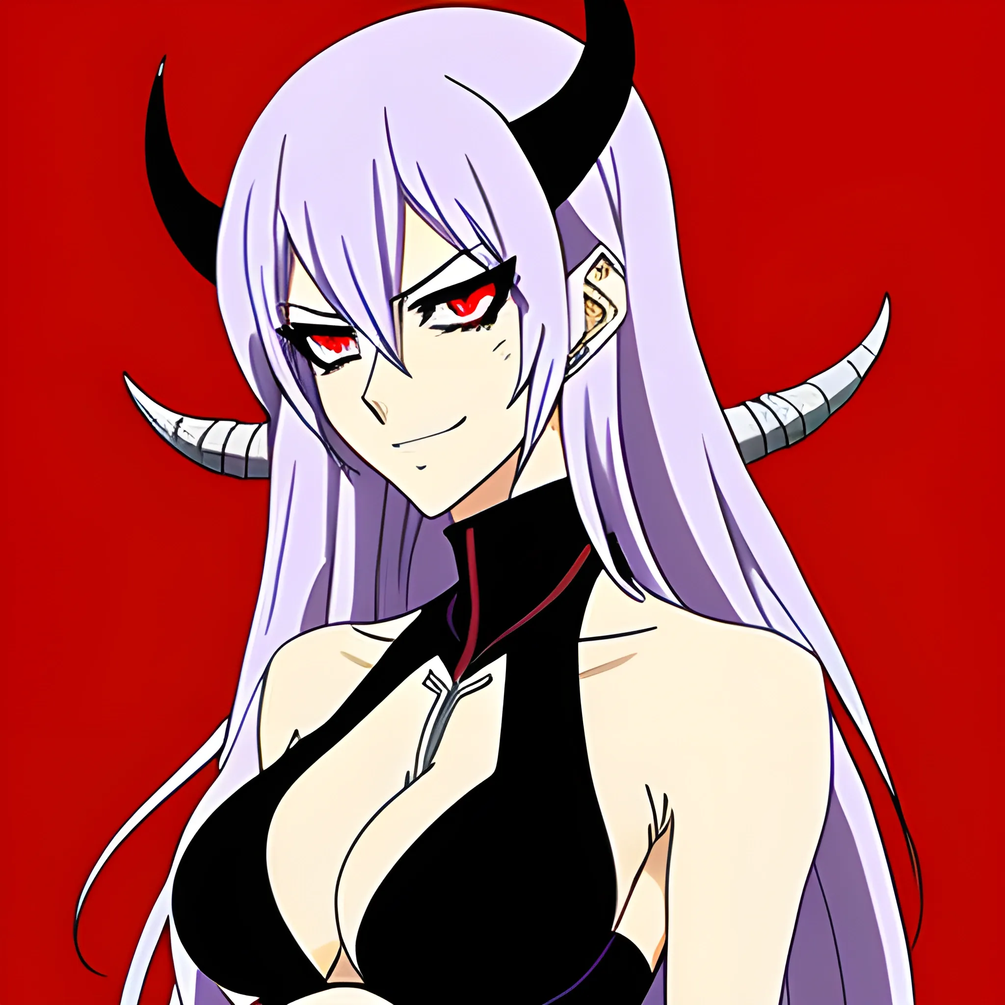 A demon girl in anime style
