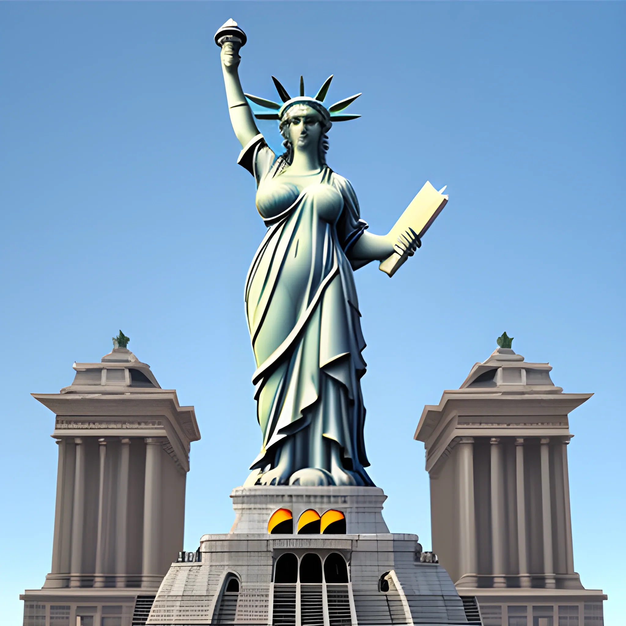 Goddess of Liberty, 3D