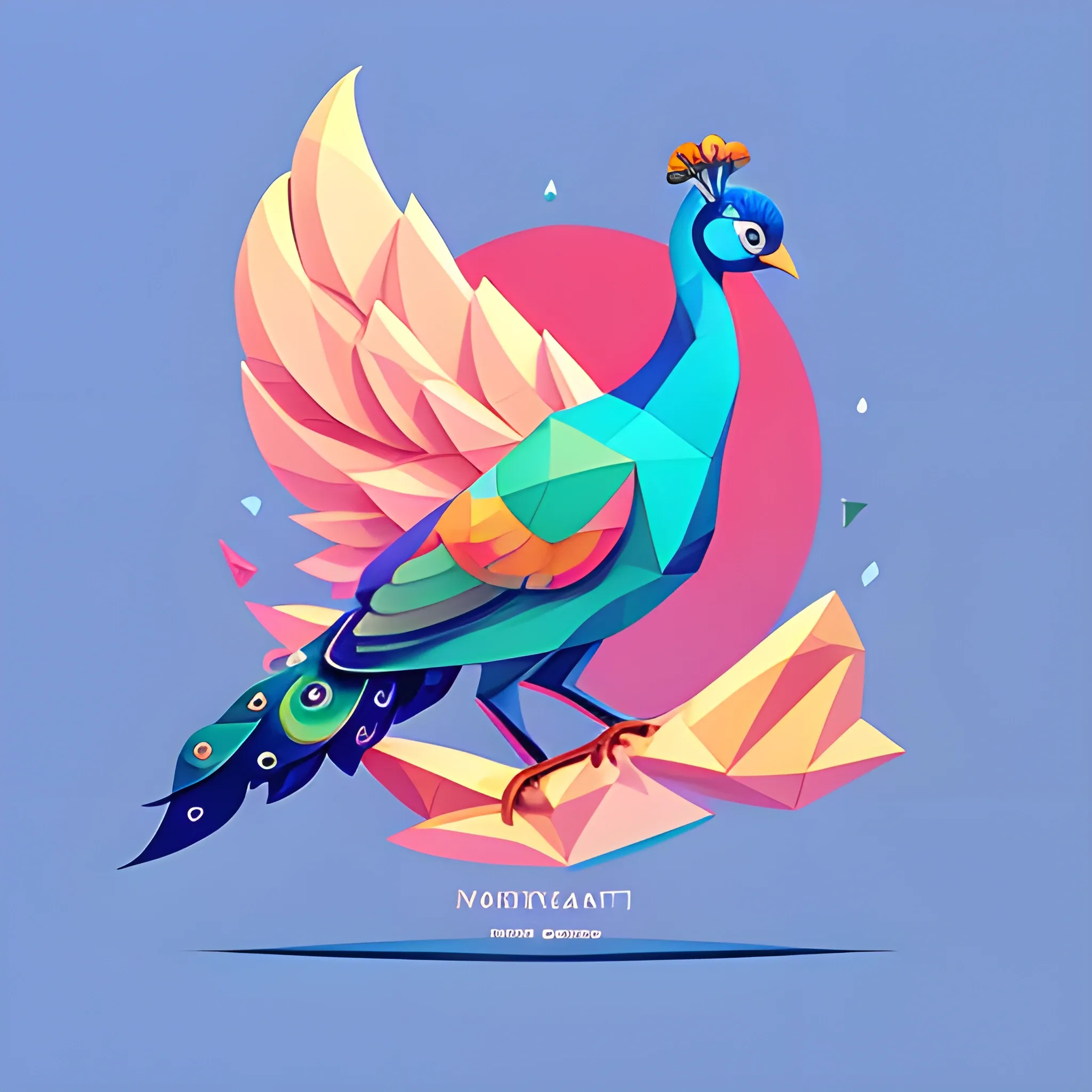 peacock vector illustration mascot design 26570895 Vector Art at