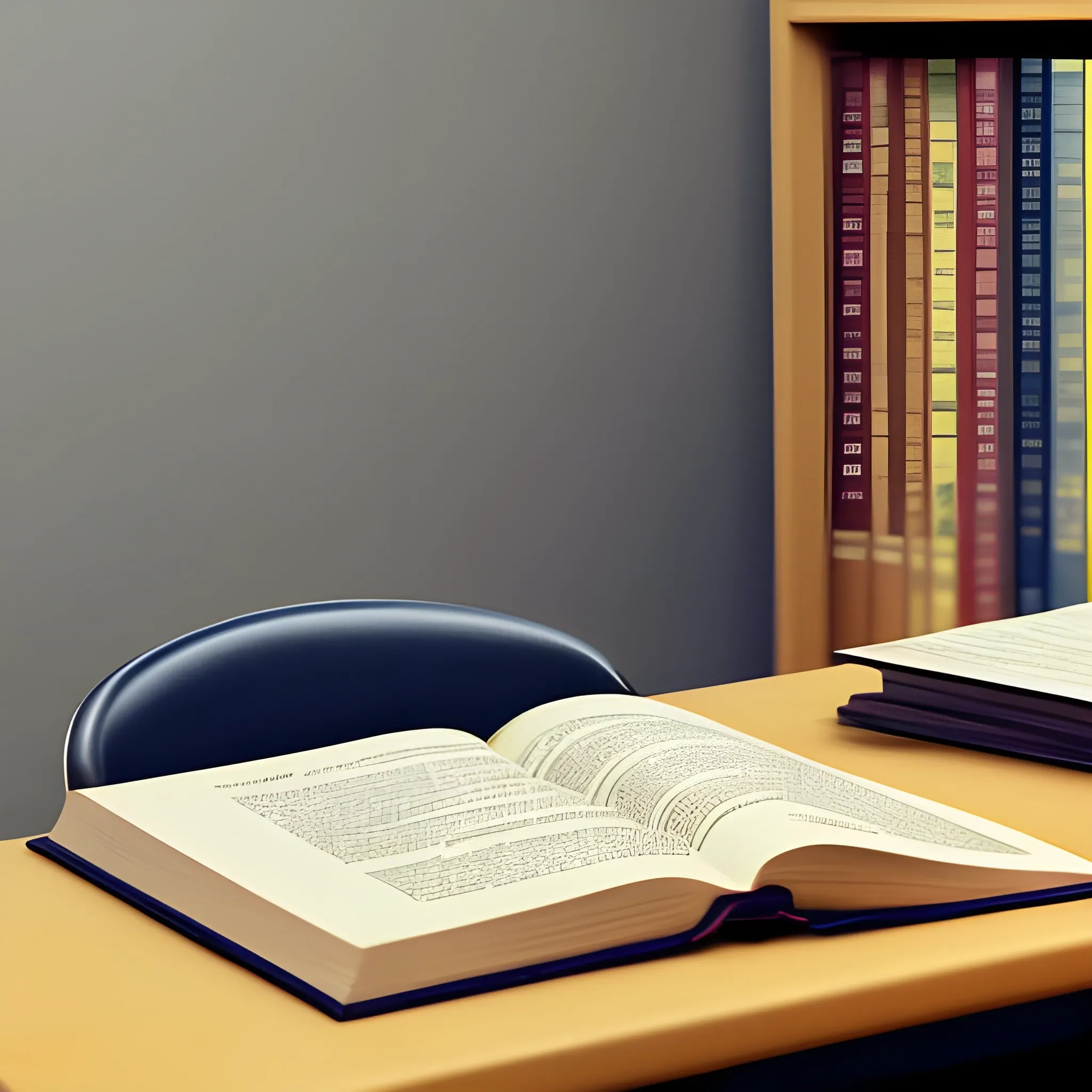  The background is in a study room. The is a book on a study table. The book is not opened. 