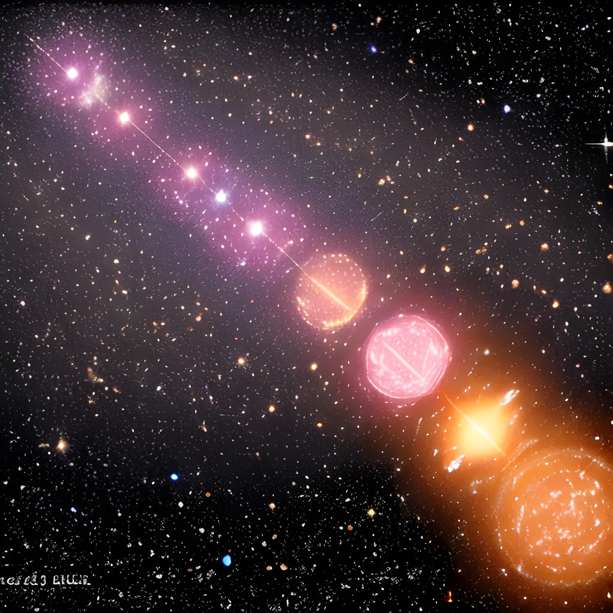 12 bright stars surround 1 dead star
