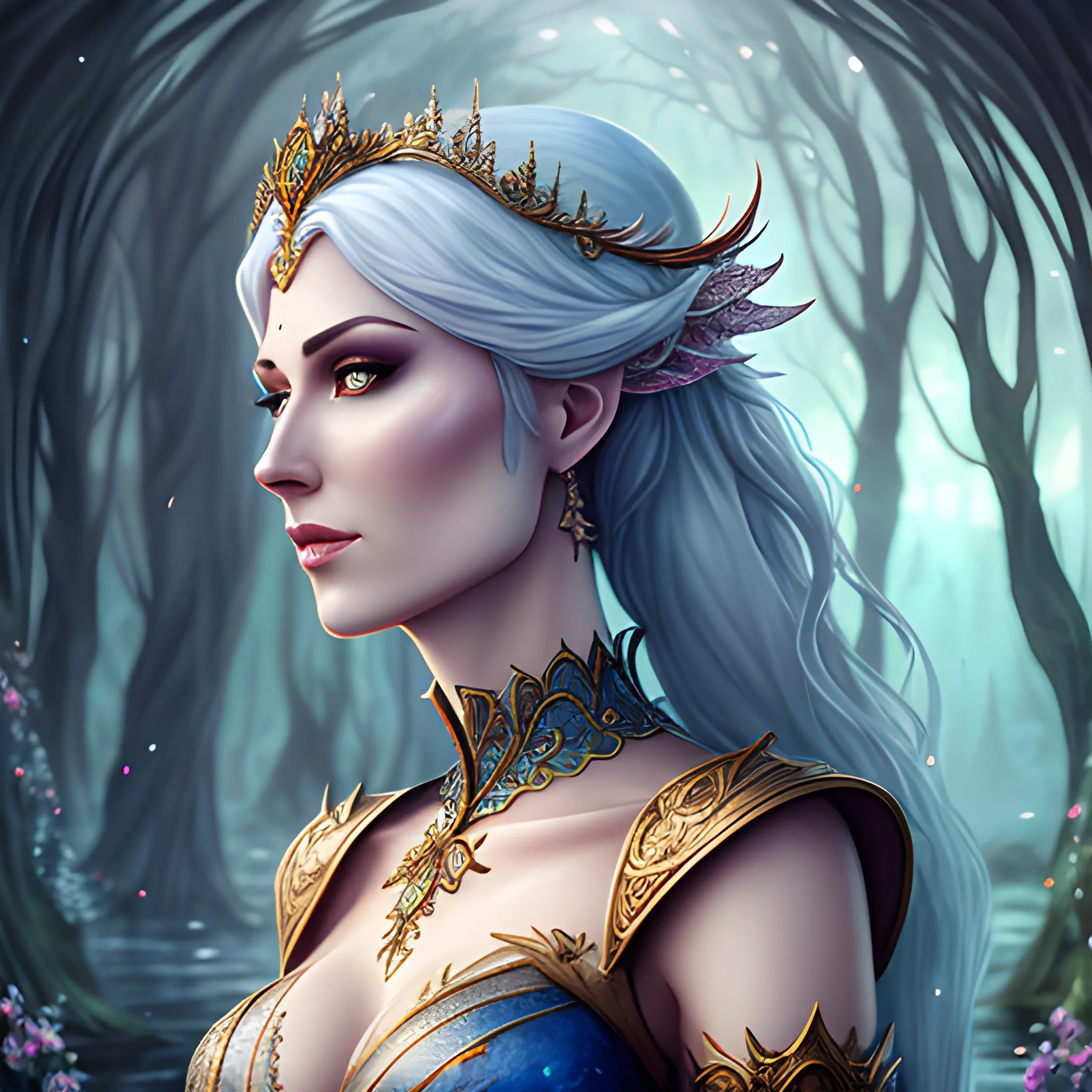 Beautiful girl, concept art, 8k intricate details, fairytale sty ...